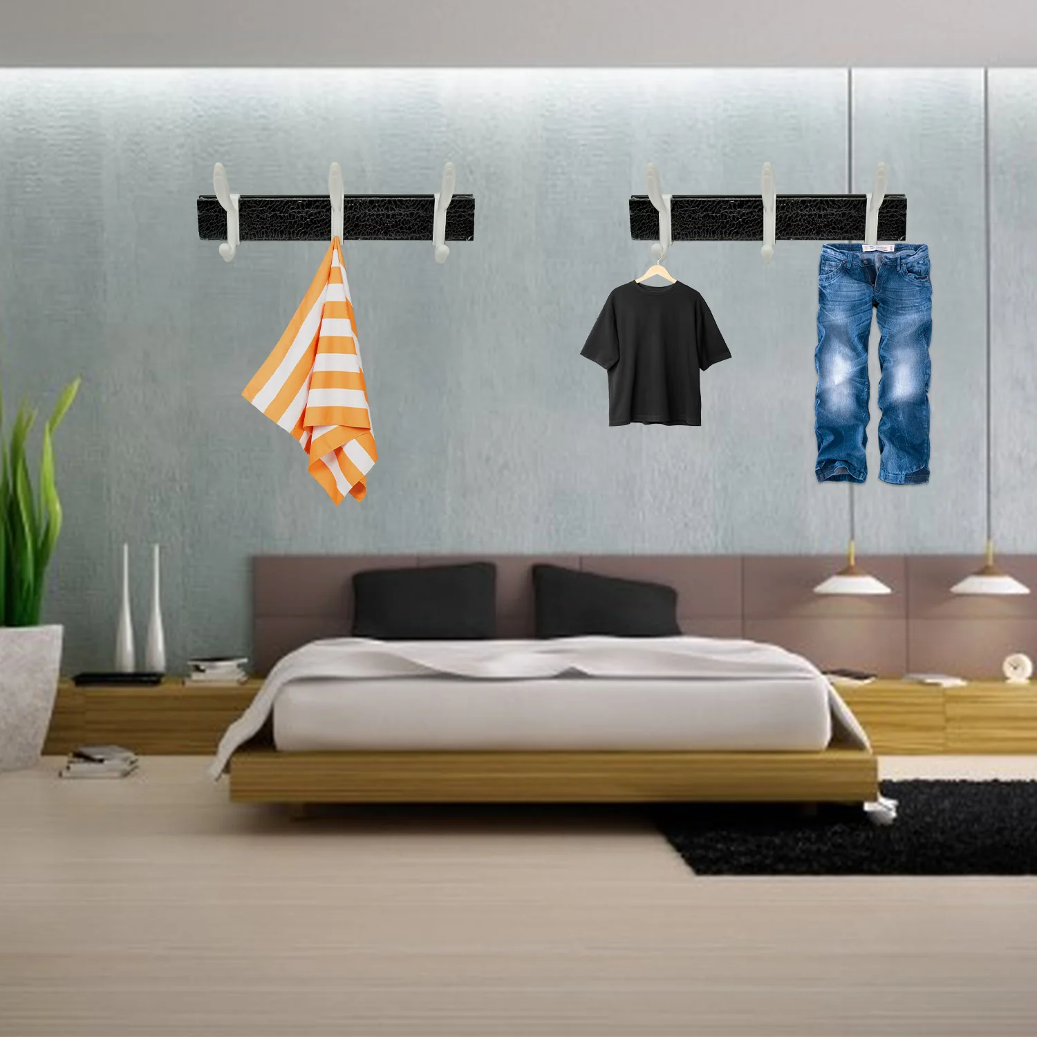 Wall Mounted Coat Hanger Rack – 6 Hooks for Clothes, Jackets & Hats - Image 8