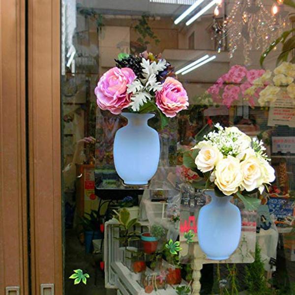 Wall Hanging Silicone Flower Pot Sticker Plant Rack for Decoration (MultiColour) - Image 4