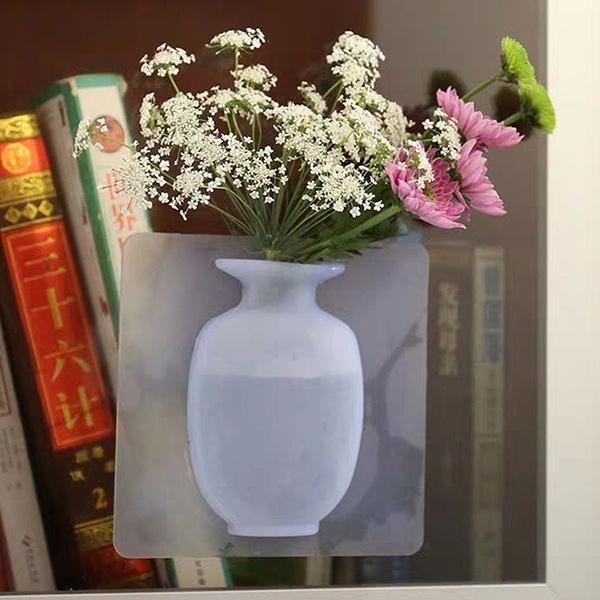 Wall Hanging Silicone Flower Pot Sticker Plant Rack for Decoration (MultiColour) - Image 7