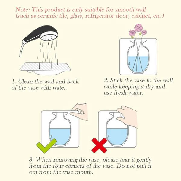 Wall Hanging Silicone Flower Pot Sticker Plant Rack for Decoration (MultiColour) - Image 9