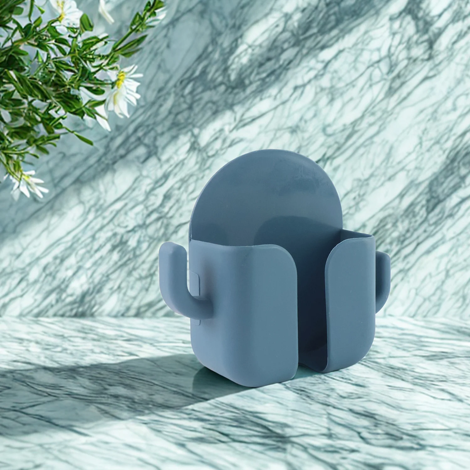 Wall Mounted Adhesive Phone Holder & Remote Organizer(1Pc) - Image 3