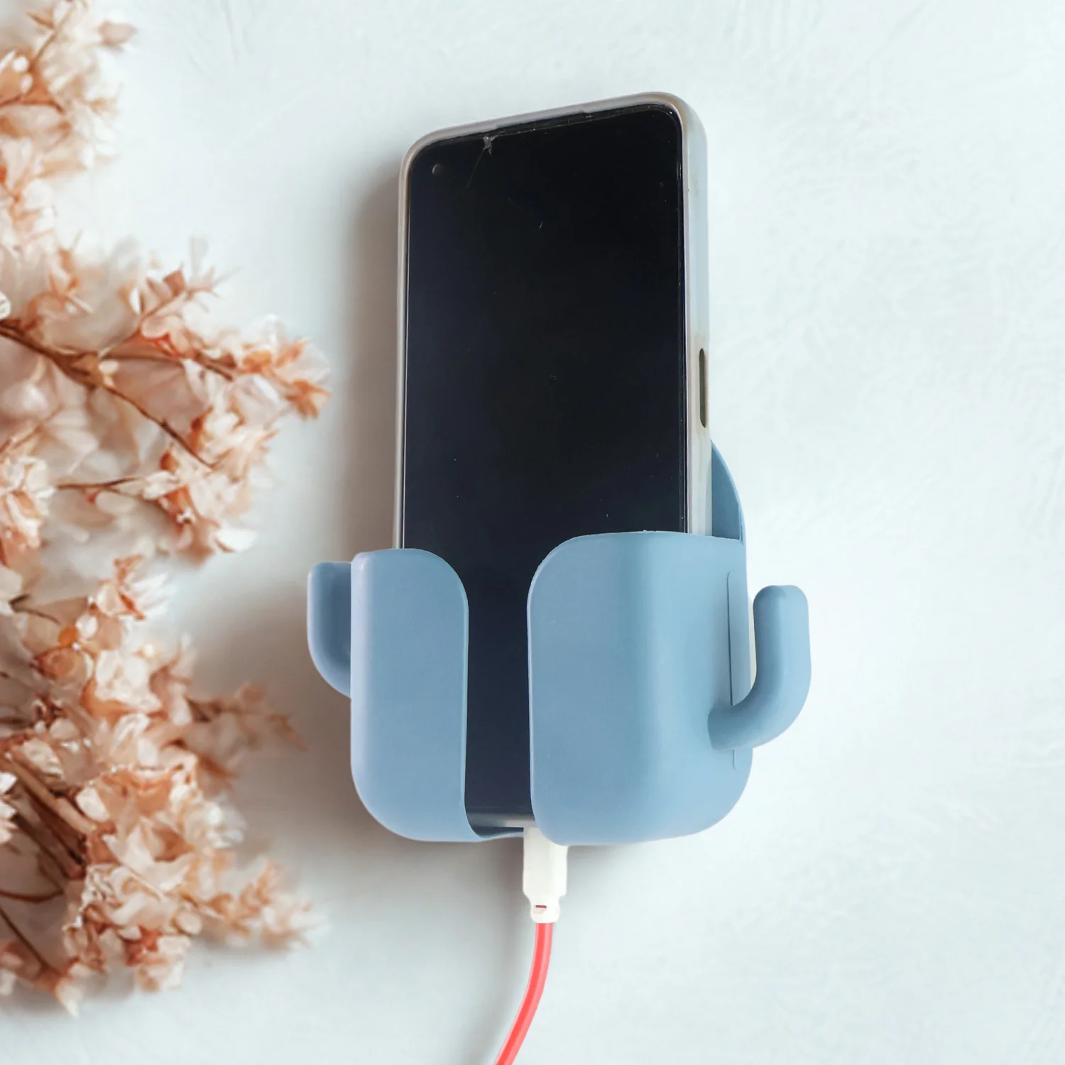 Wall Mounted Adhesive Phone Holder & Remote Organizer(1Pc) - Image 7
