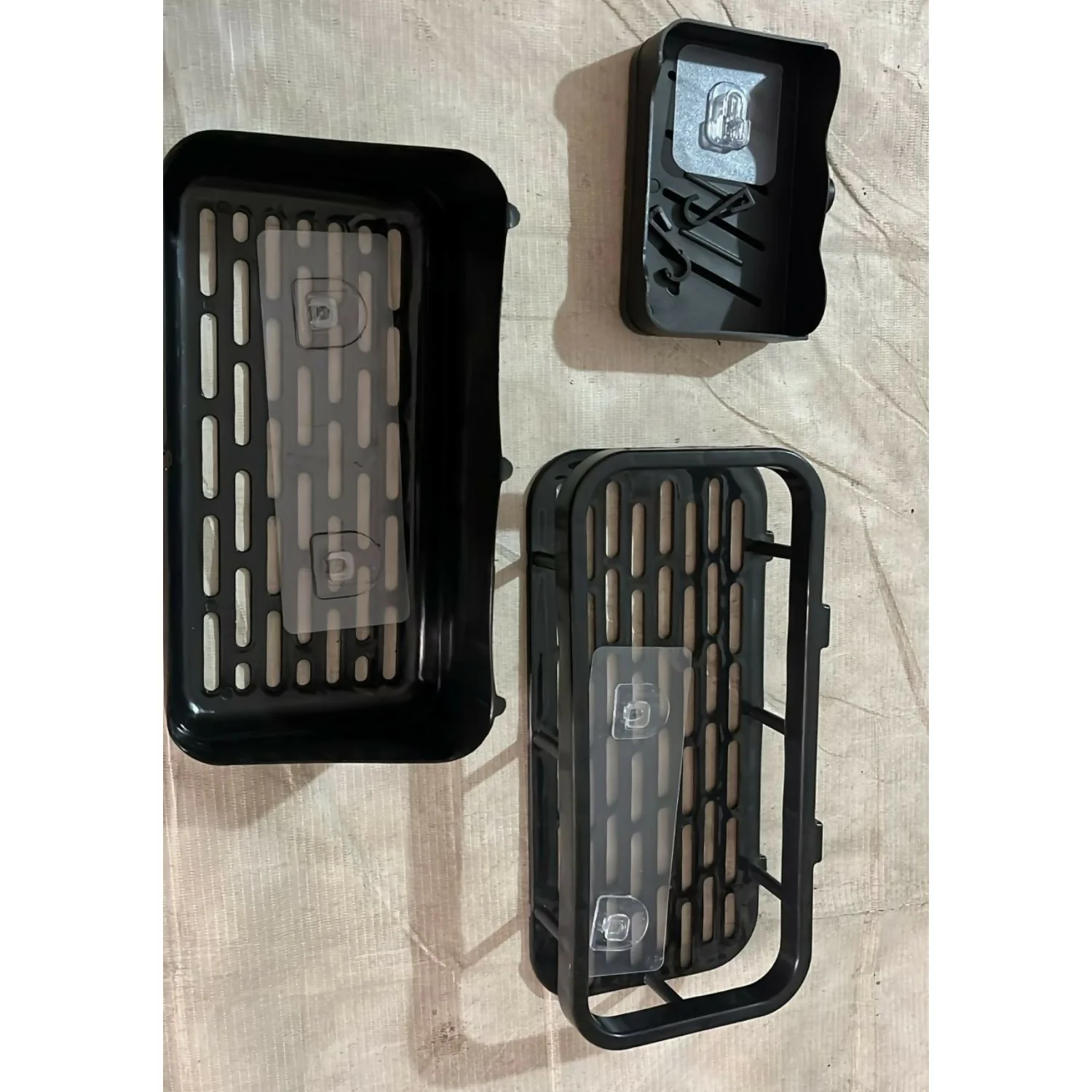 Wall Mounted Bathroom Storage Rack Organizer Set with Multi Shelves (Set Of 3 Pc) - Image 5