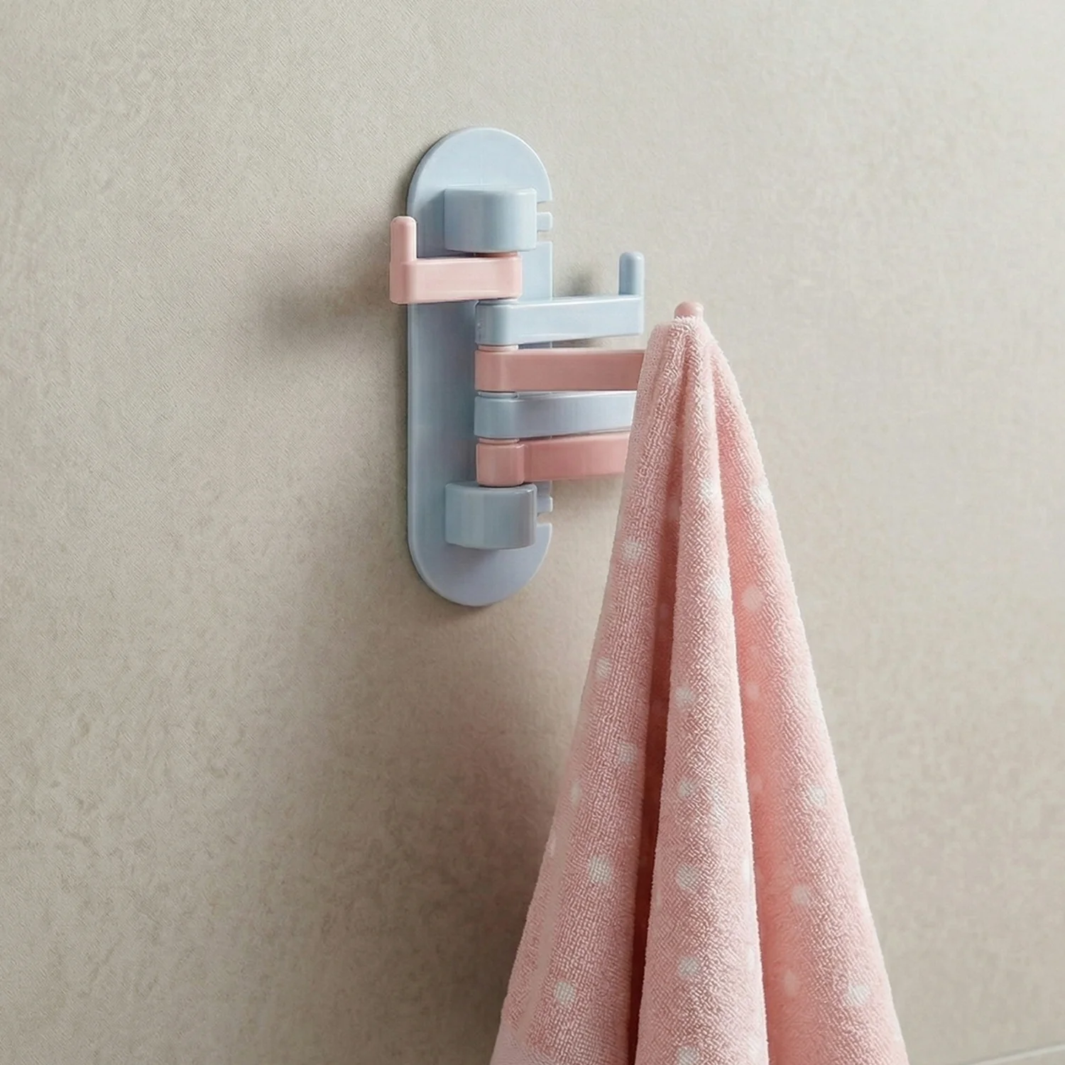 Wall Mounted Foldable Towel Holder Rack (1 Pc) - Image 3