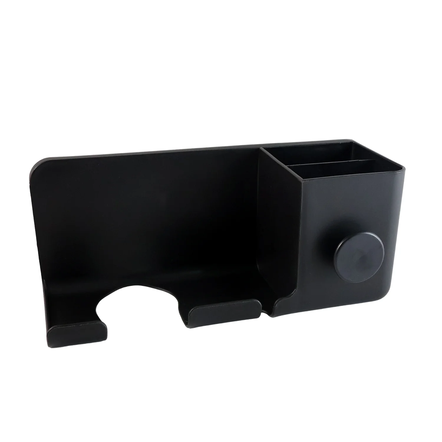 Wall Mounted Hair Dryer Holder with Multipurpose Organizer Shelf and Hook - Image 5