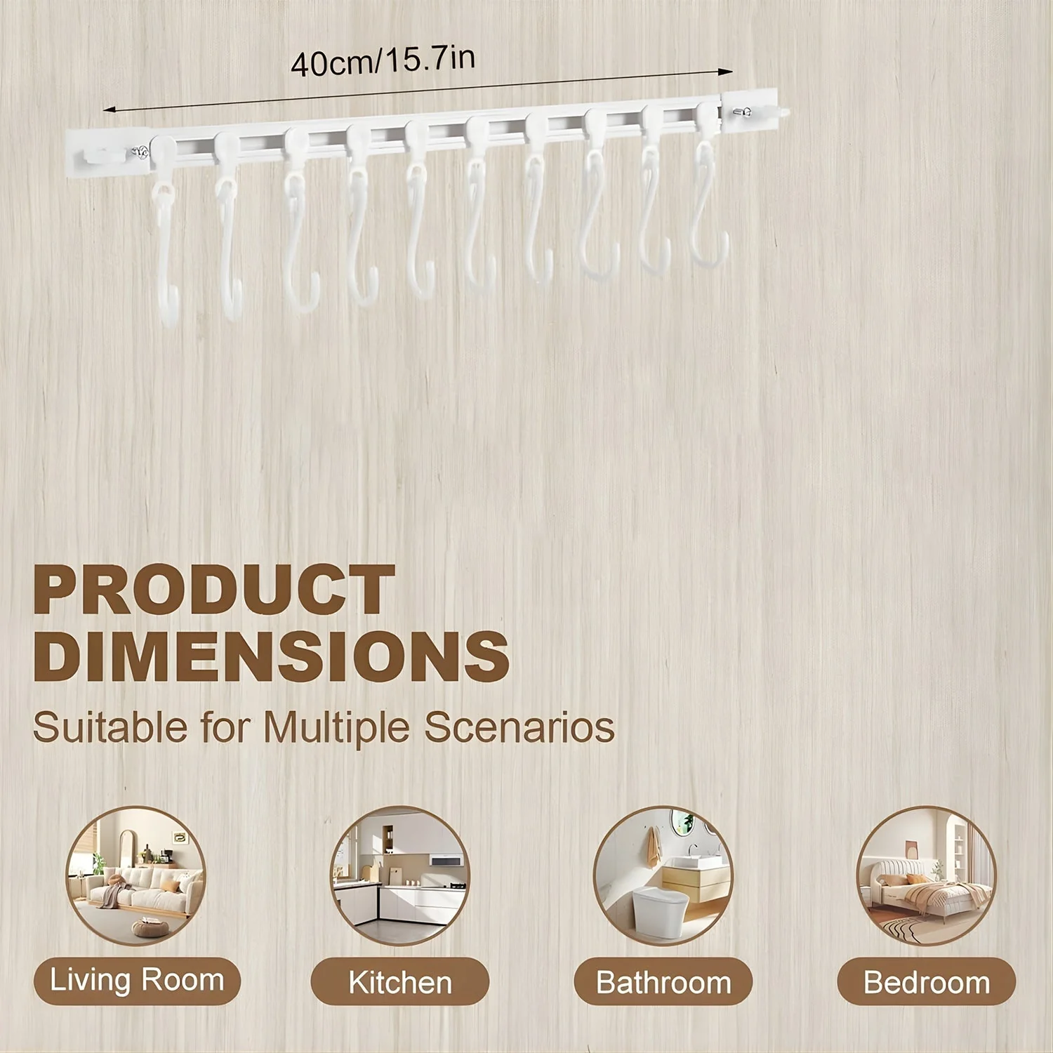 Wall Mounted Kitchen Storage Rack Set - Image 9