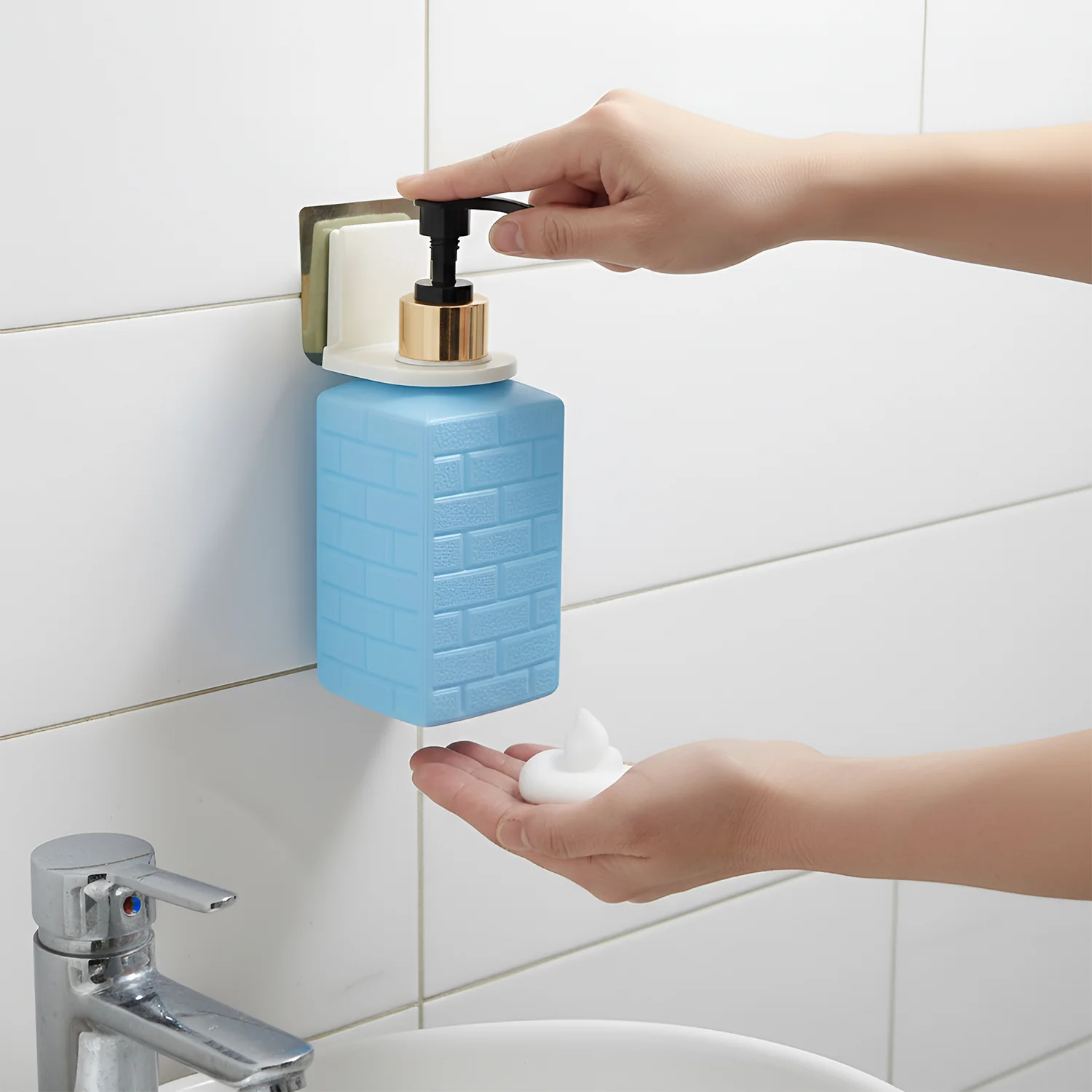 Wall-Mounted Liquid Soap Dispenser (1 Set) - Image 3