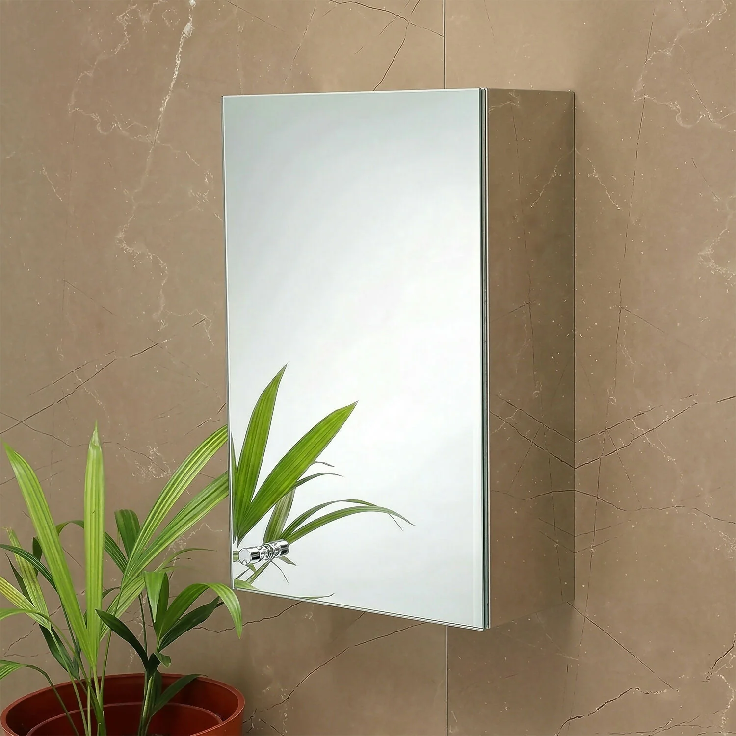 Wall Mounted Mirror Cabinet with Storage, HD Mirror Door Bathroom Organizer with Multi Shelf Storage & Modern Design - Image 6