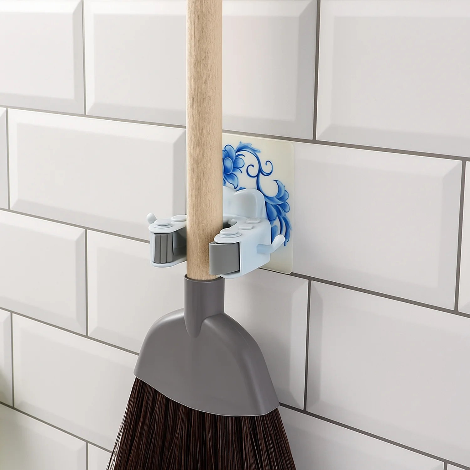 Wall Mounted Mop and Broom Holder Clip (1 Pc) - Image 6