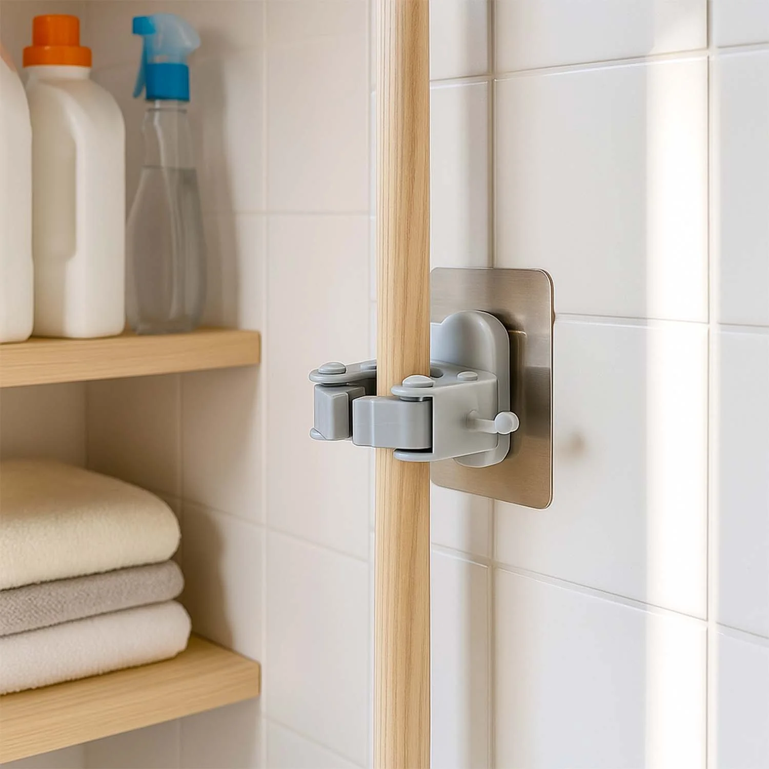Wall Mounted Mop and Broom Holder Clip (2 Pc) - Image 6