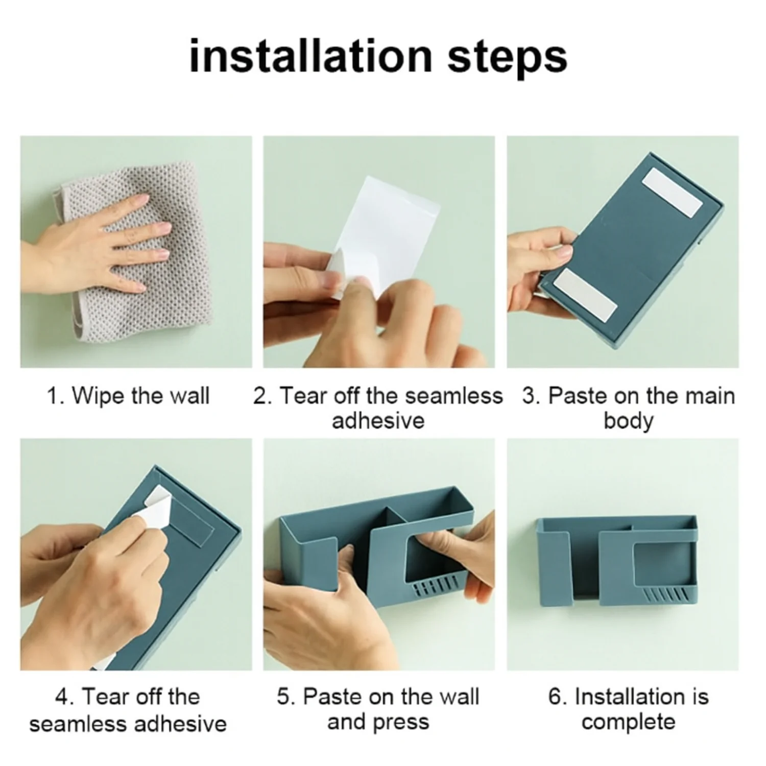 Wall Mounted Storage Holder – Mobile and Remote Control Organizer (1 Pc) - Image 6