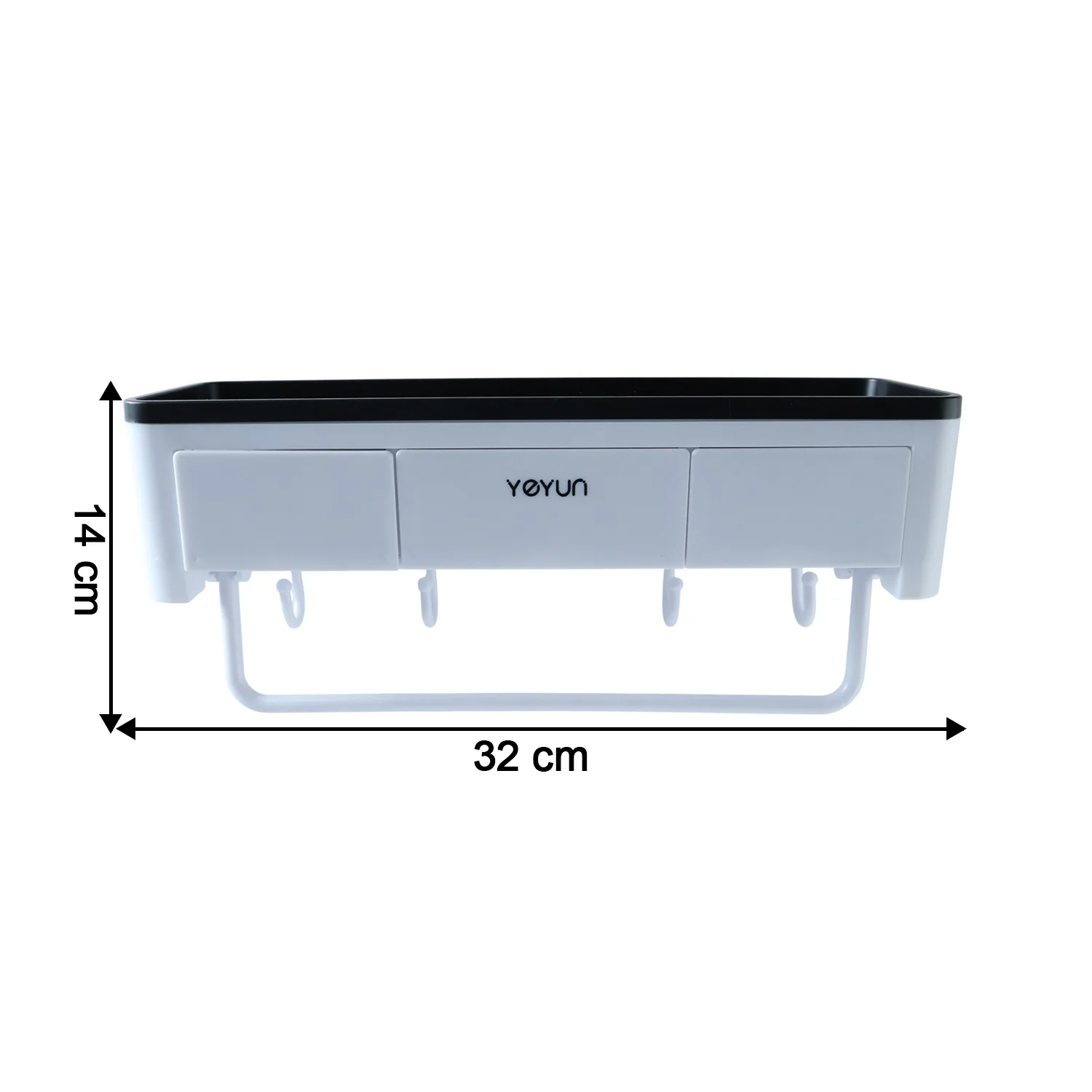 Wall Mounted Multifunctional Bathroom Storage Rack (1 Pc) - Image 6