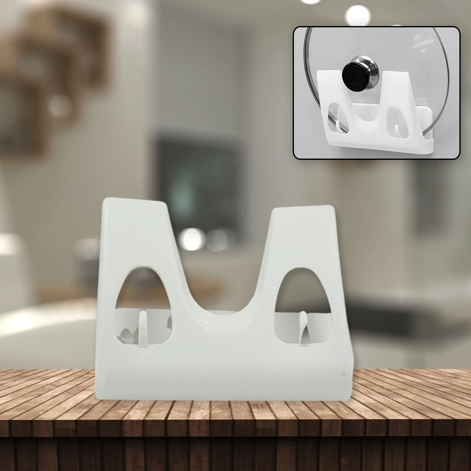 Multifunction Kitchen Rack: Plate, Dish Rack, Pot Lid Holder (Wall Mounted) - Image 7