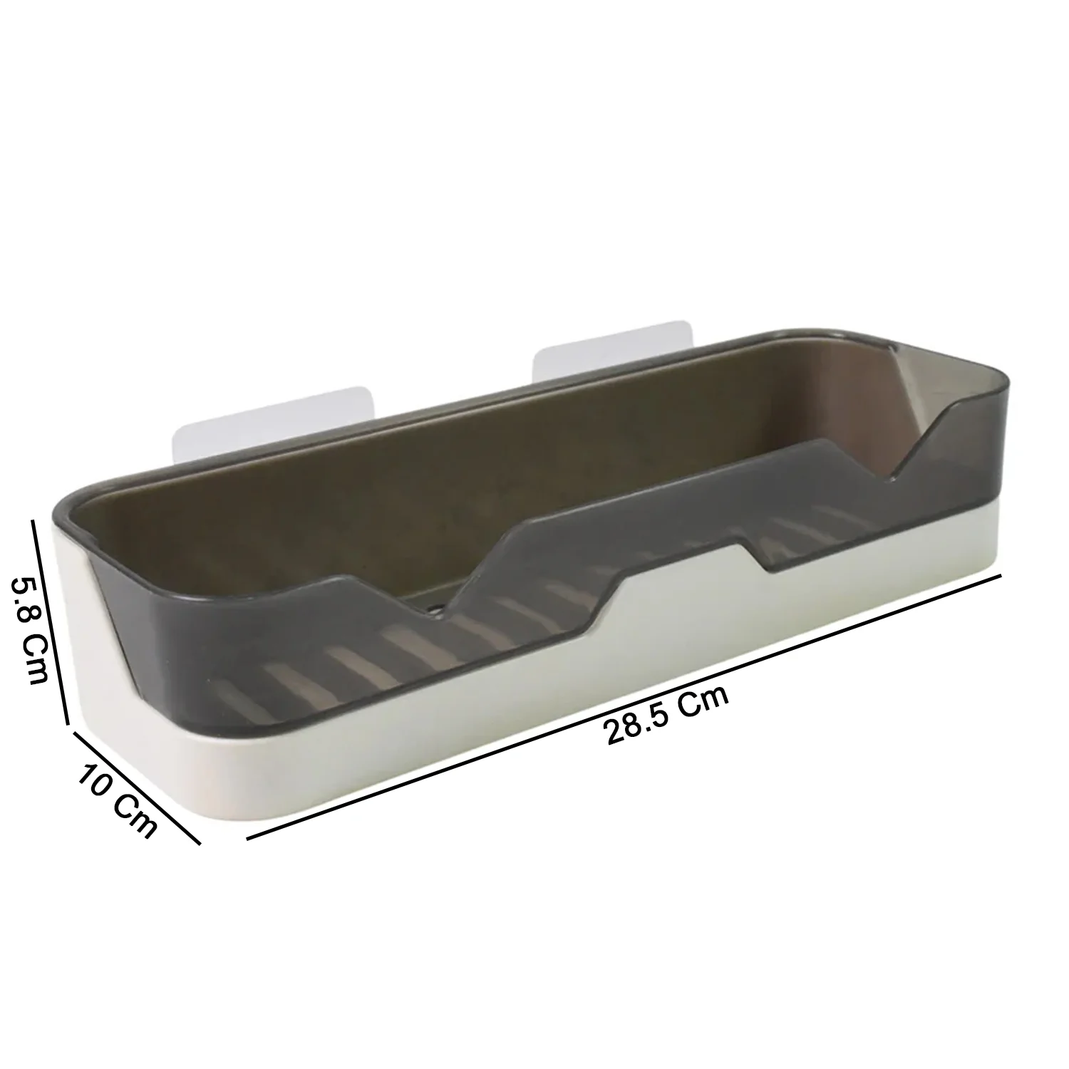 Wall Mounted Self Adhesive Plastic Storage Shelf (1 Pc) - Image 7
