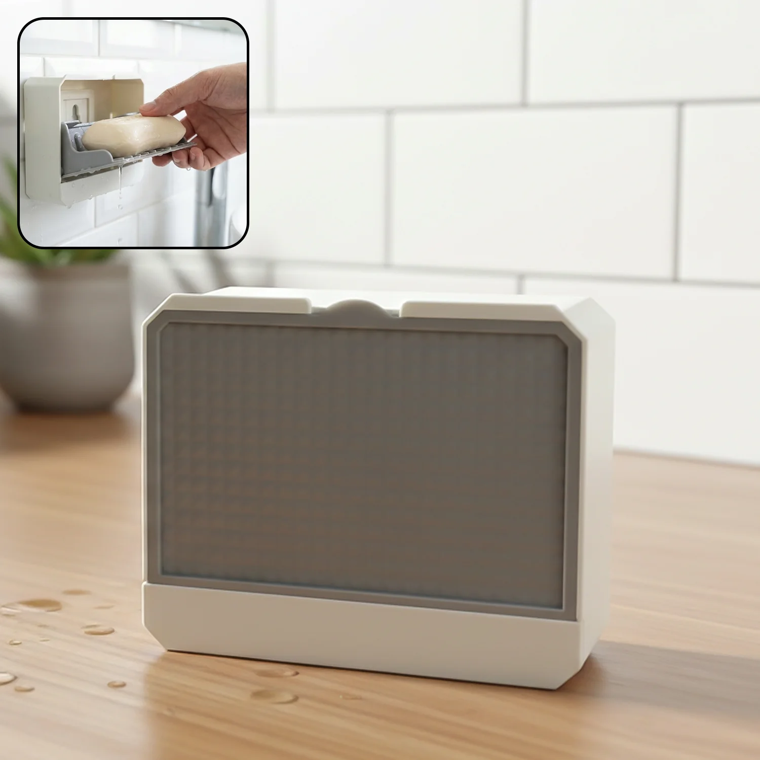 Wall Mounted Self-Draining Soap Holder (1 Pc) - Image 7