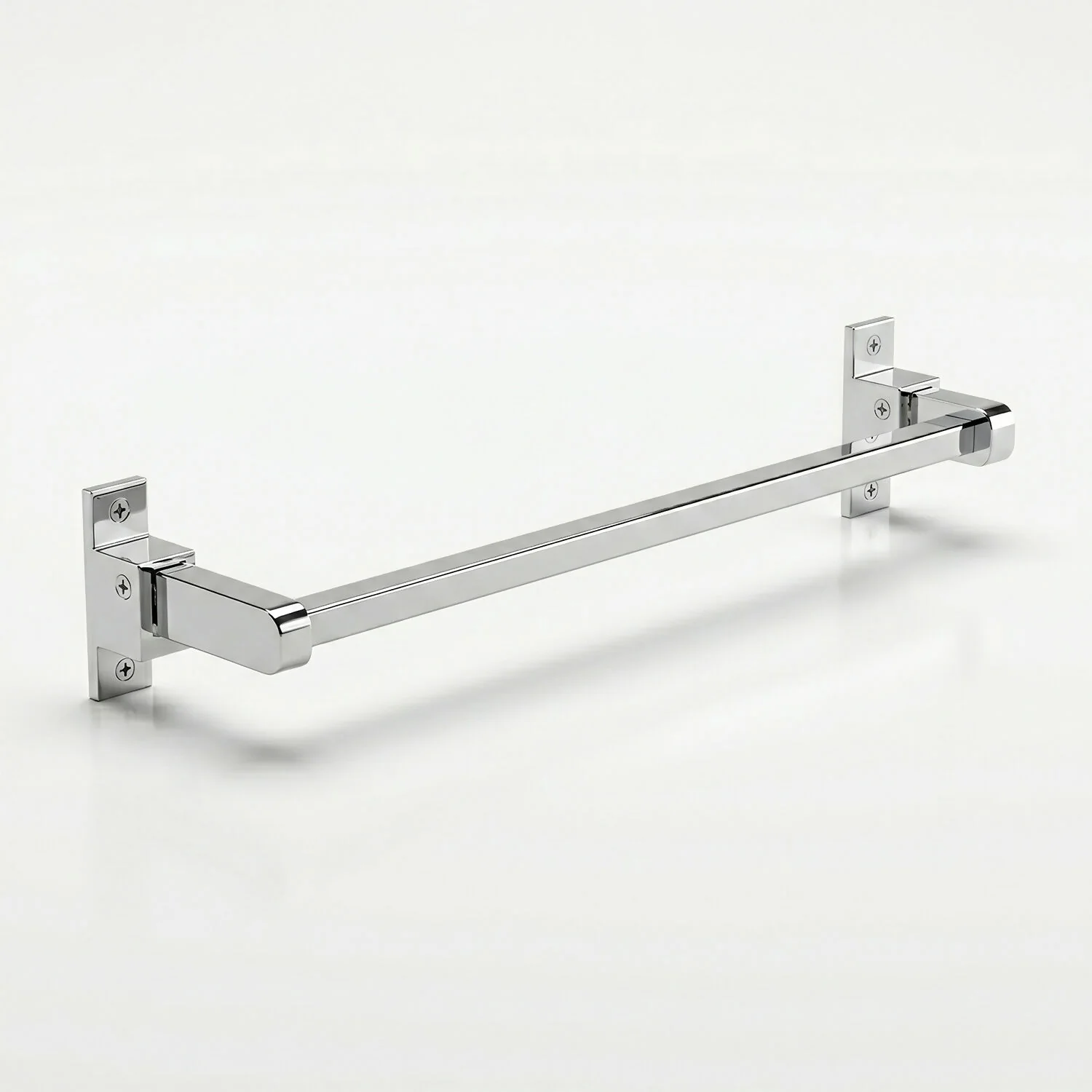 Wall Mounted Single Towel Rod Holder Sleek Bathroom Hanging Bar Organizer - Image 5
