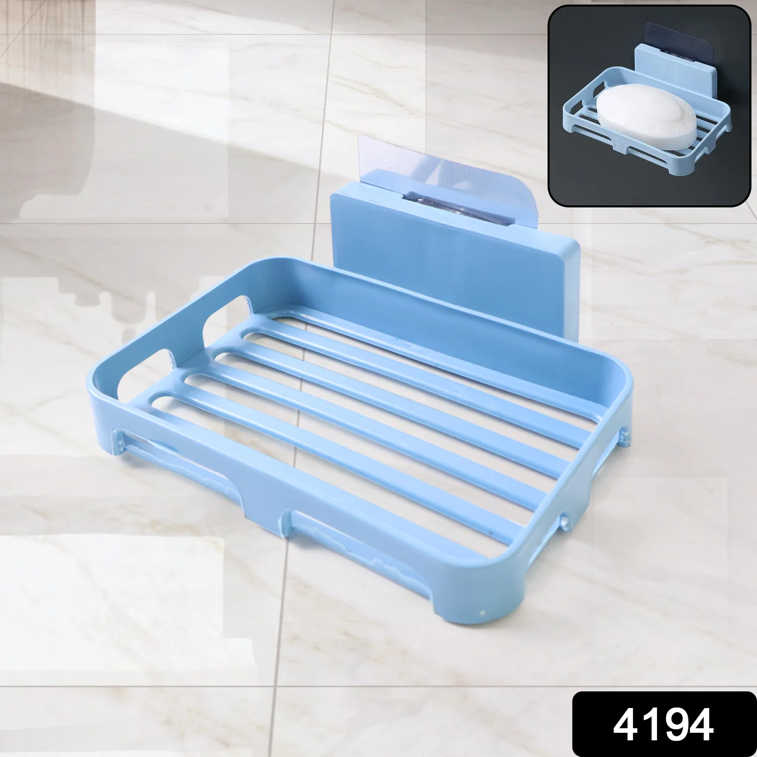 Bathroom & Kitchen Soap Holder: Self-Adhesive ,Sabudani (Plastic Box) - Image 2
