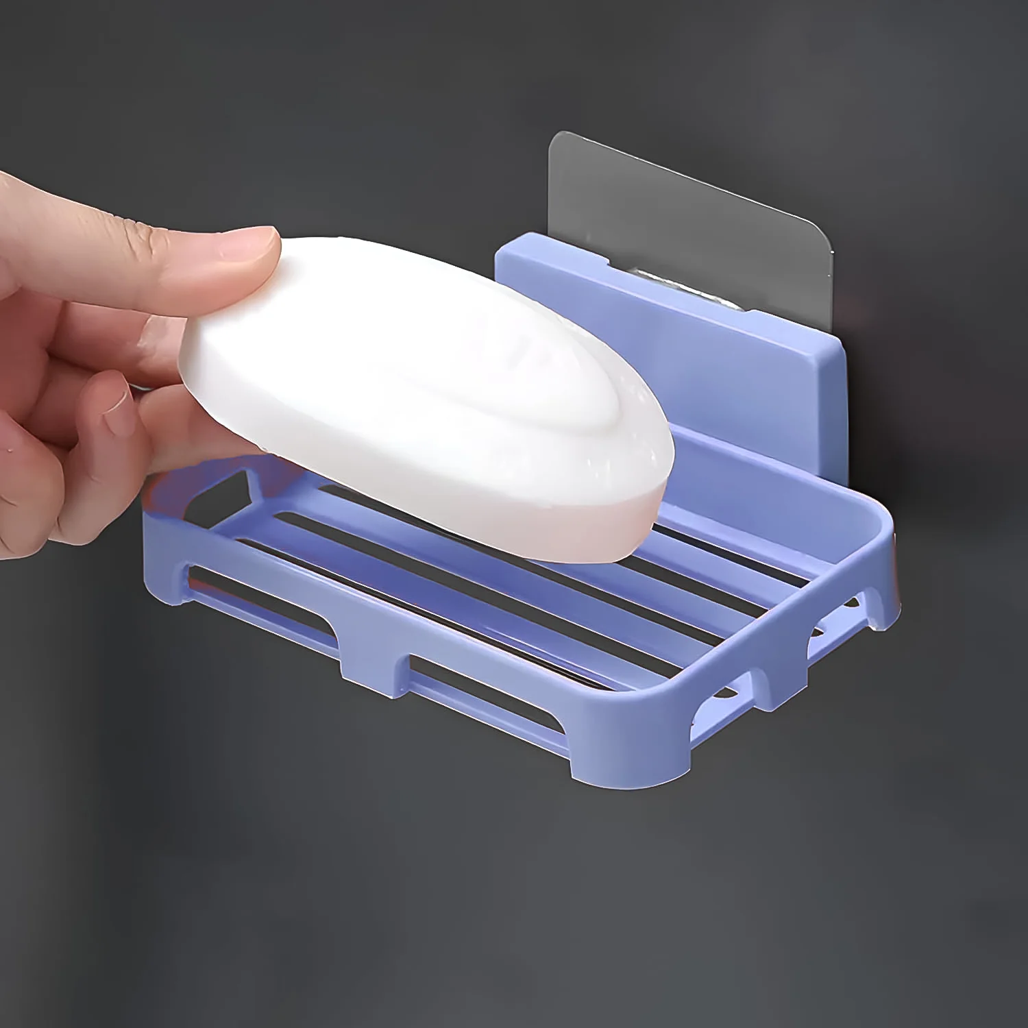 Bathroom & Kitchen Soap Holder: Self-Adhesive ,Sabudani (Plastic Box) - Image 6