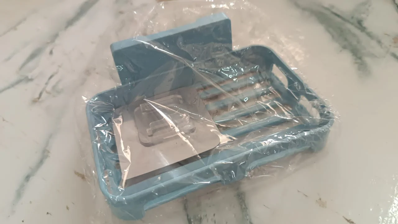 Bathroom & Kitchen Soap Holder: Self-Adhesive ,Sabudani (Plastic Box) - Image 7