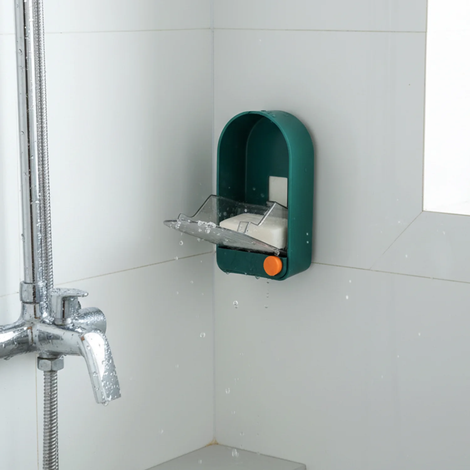 Wall Mounted Soap Holder with Drain Tray (1 Pc) - Image 5