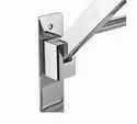 Wall Mounted Stainless Steel Towel Rack with Hooks Bathroom Storage Shelf - Image 5