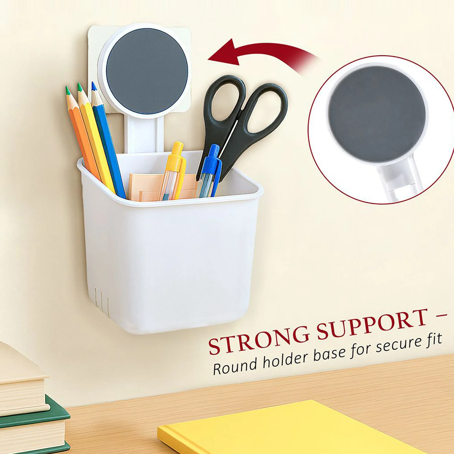 Wall-Mounted Toothbrush & Bathroom Storage Organizer (1 Pc) - Image 6