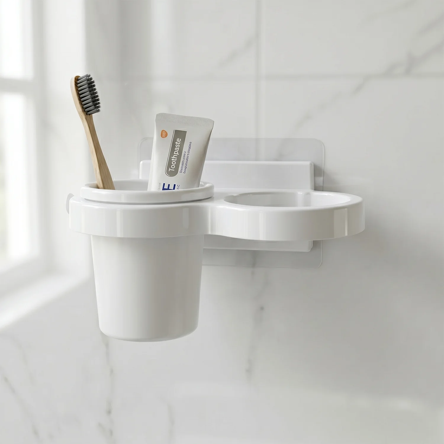 Wall Mounted Toothbrush Holder Set (1 Set) - Image 8