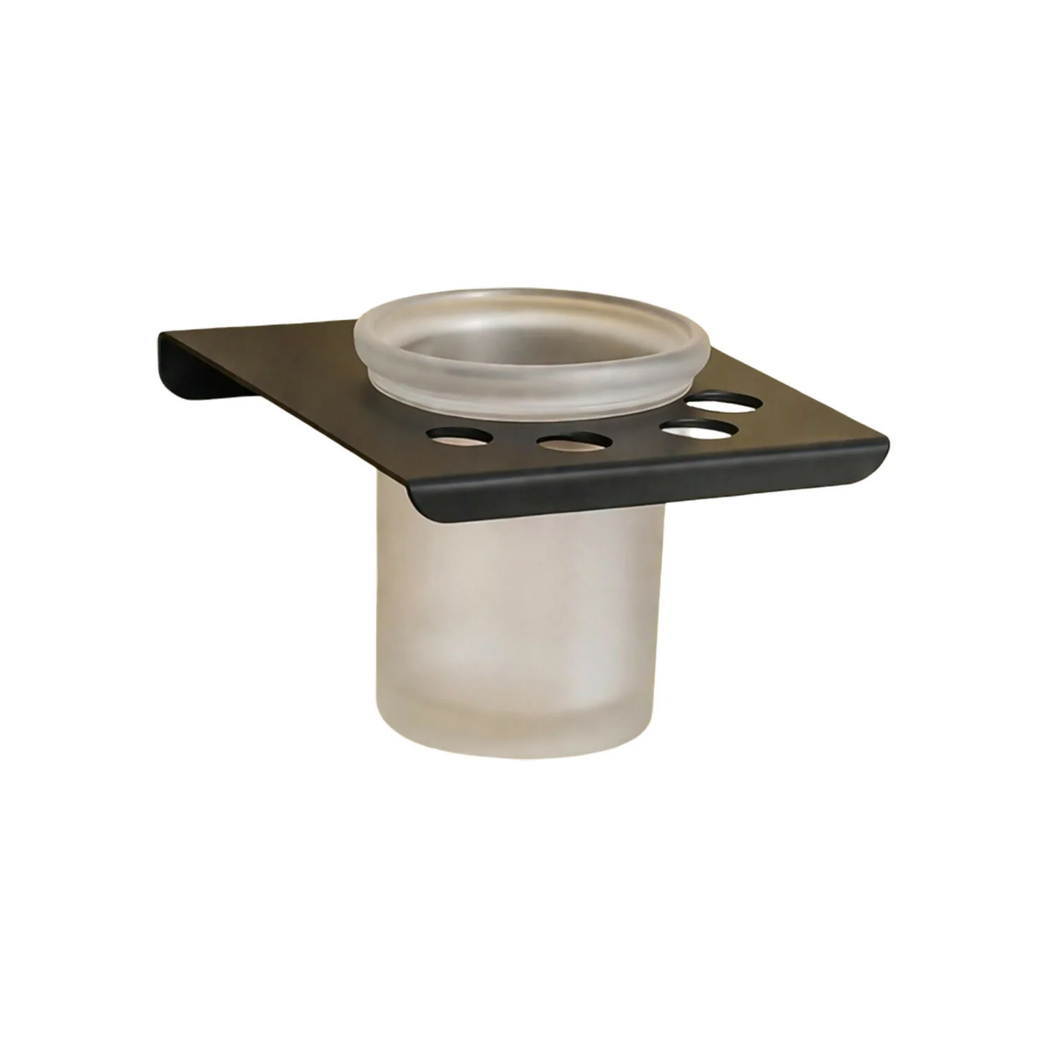 Wall Mounted Toothbrush Holder with Tumbler & Multi Slot Stand Bathroom Organizer - Image 7