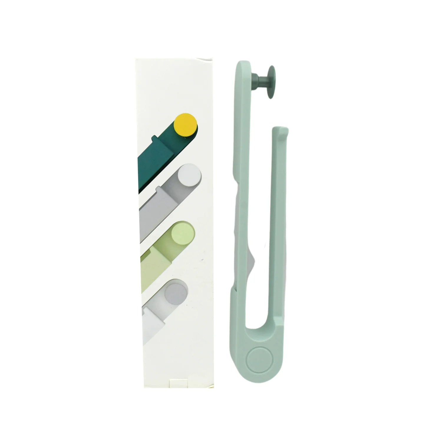 Modern Wall Rack: Round Hook Towel Holder (Durable Plastic, 1 Pc) - Image 4