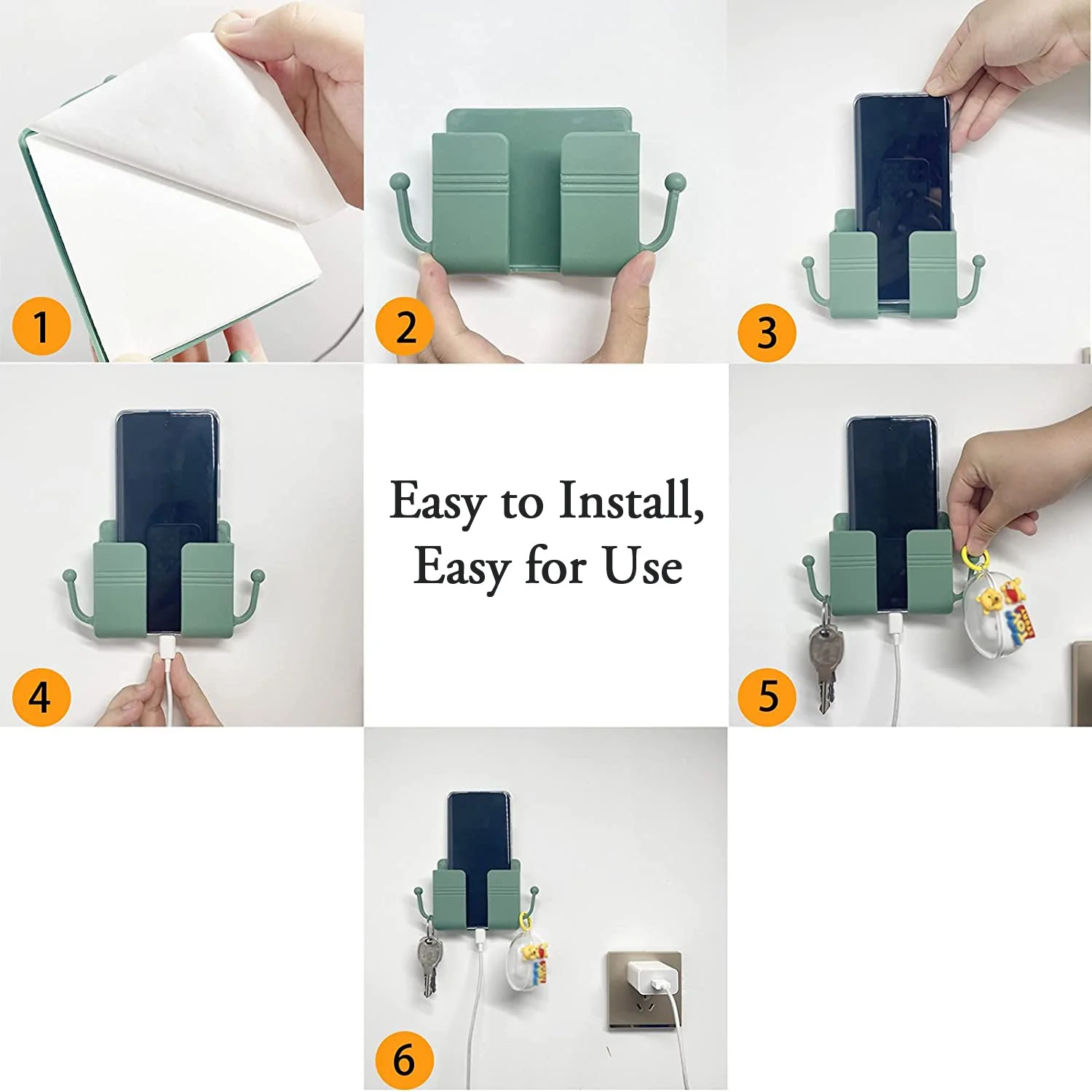 1 Pc Wallmount Mobile Stand With Hook - Image 12