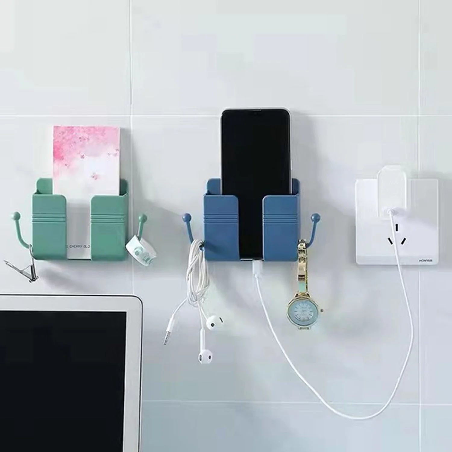 1 Pc Wallmount Mobile Stand With Hook - Image 3