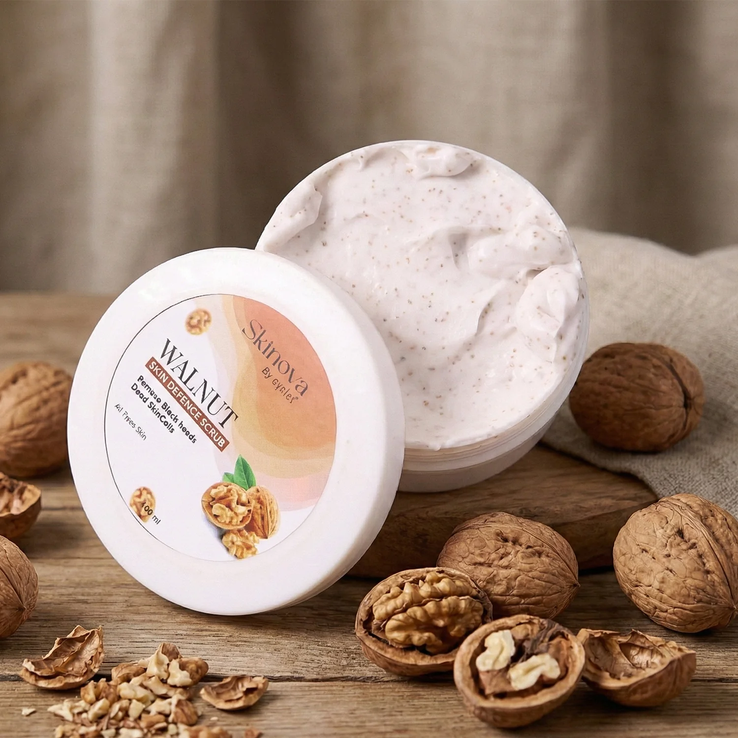Eyelet Walnut Skin Defence Scrub  Dead Skin Cell Cleansing (100ml) - Image 3