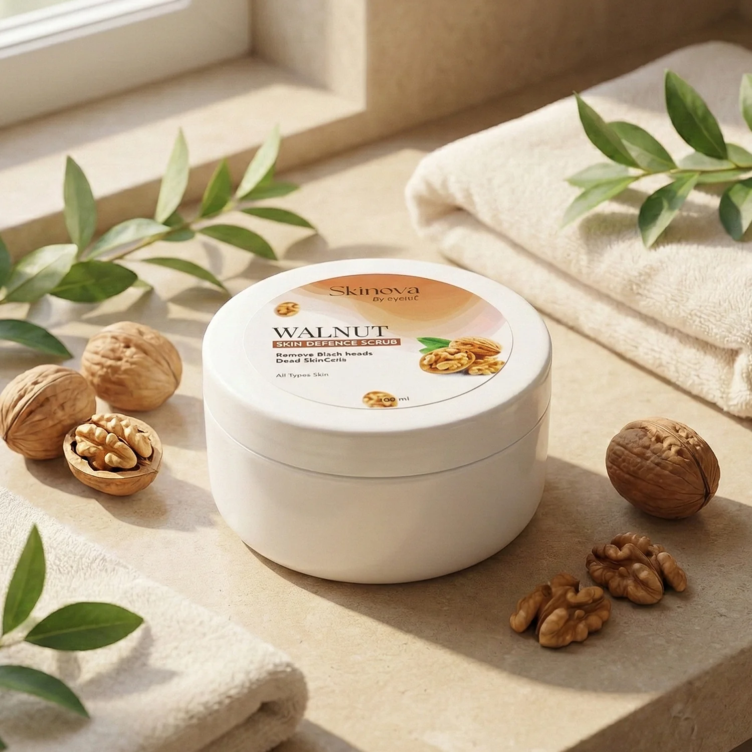 Eyelet Walnut Skin Defence Scrub  Dead Skin Cell Cleansing (100ml) - Image 4