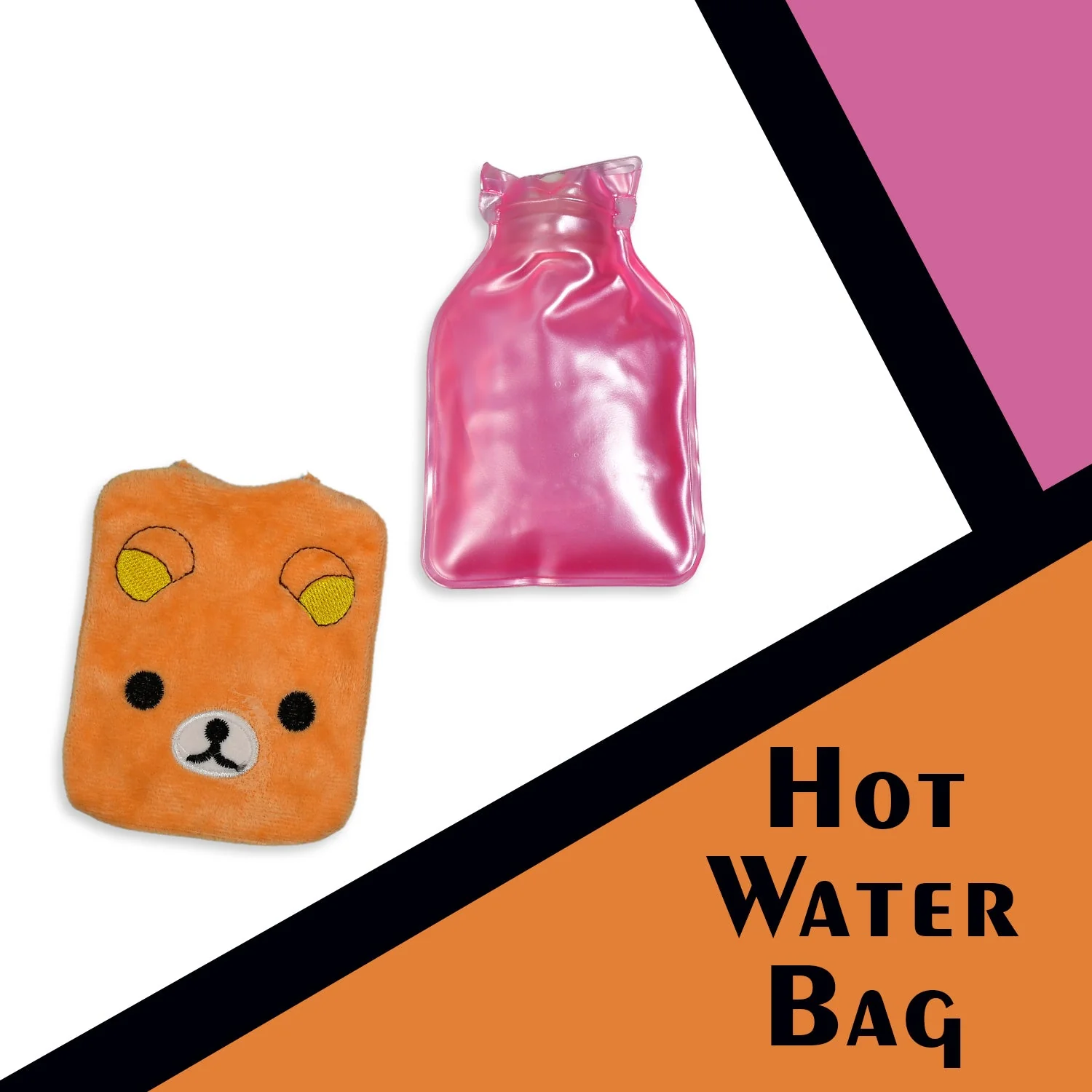 Warm Hug from a Panda: Orange Panda Hot Water Bag for Pain Relief - Image 4