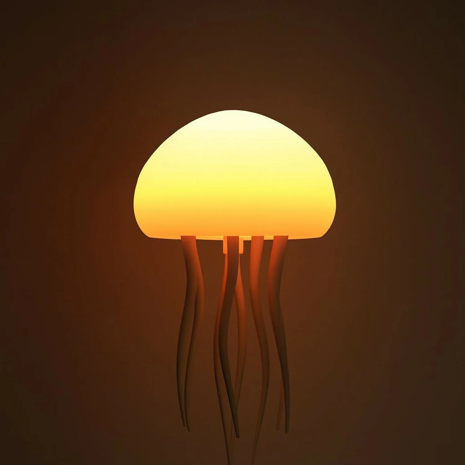 Warm Jellyfish Night Light Lamp | Soft Ambient Glow Mood Light for Home Decor - Image 3