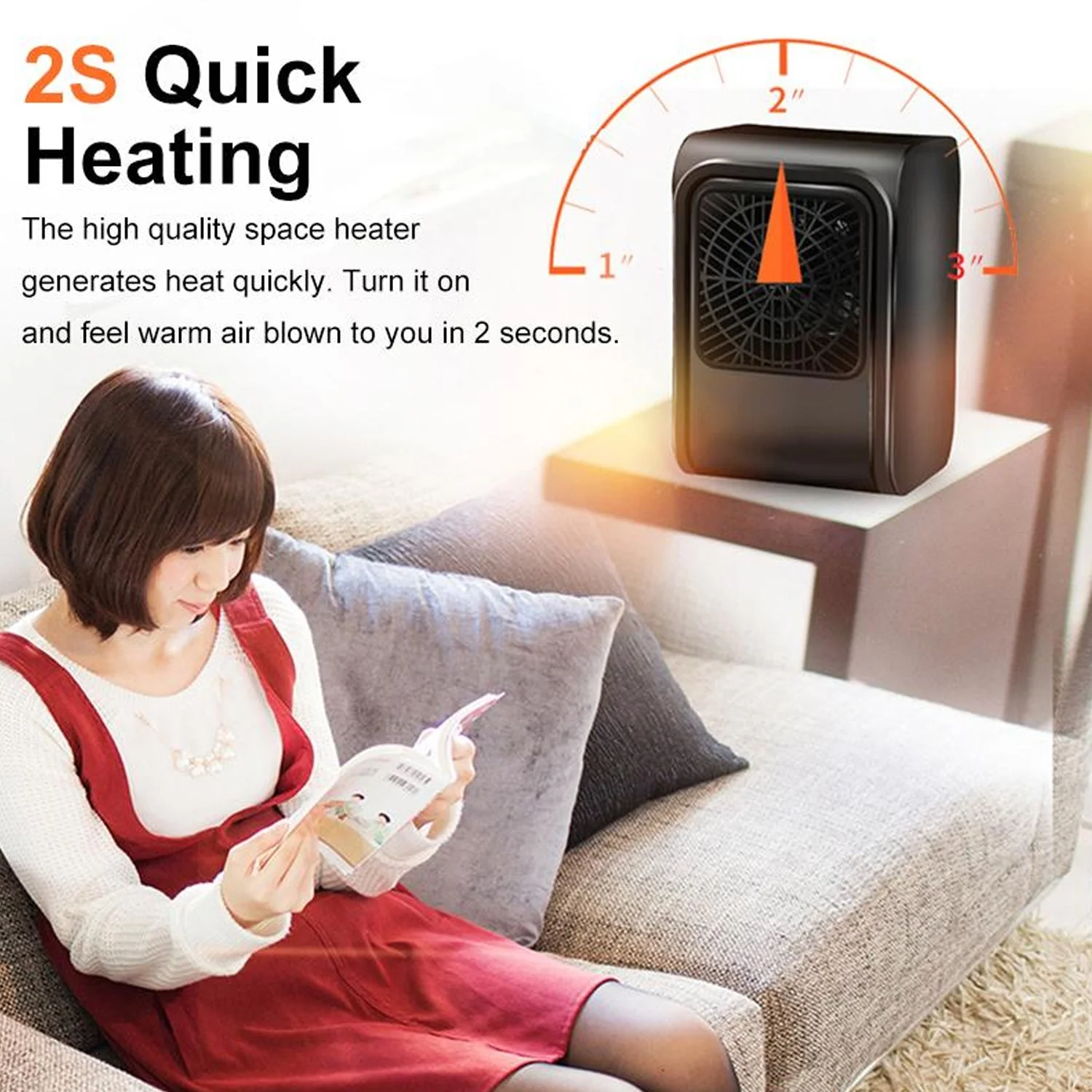 Warm Wind Room Heater 220V Heater For Office & Bedroom Use Heater - Image 5