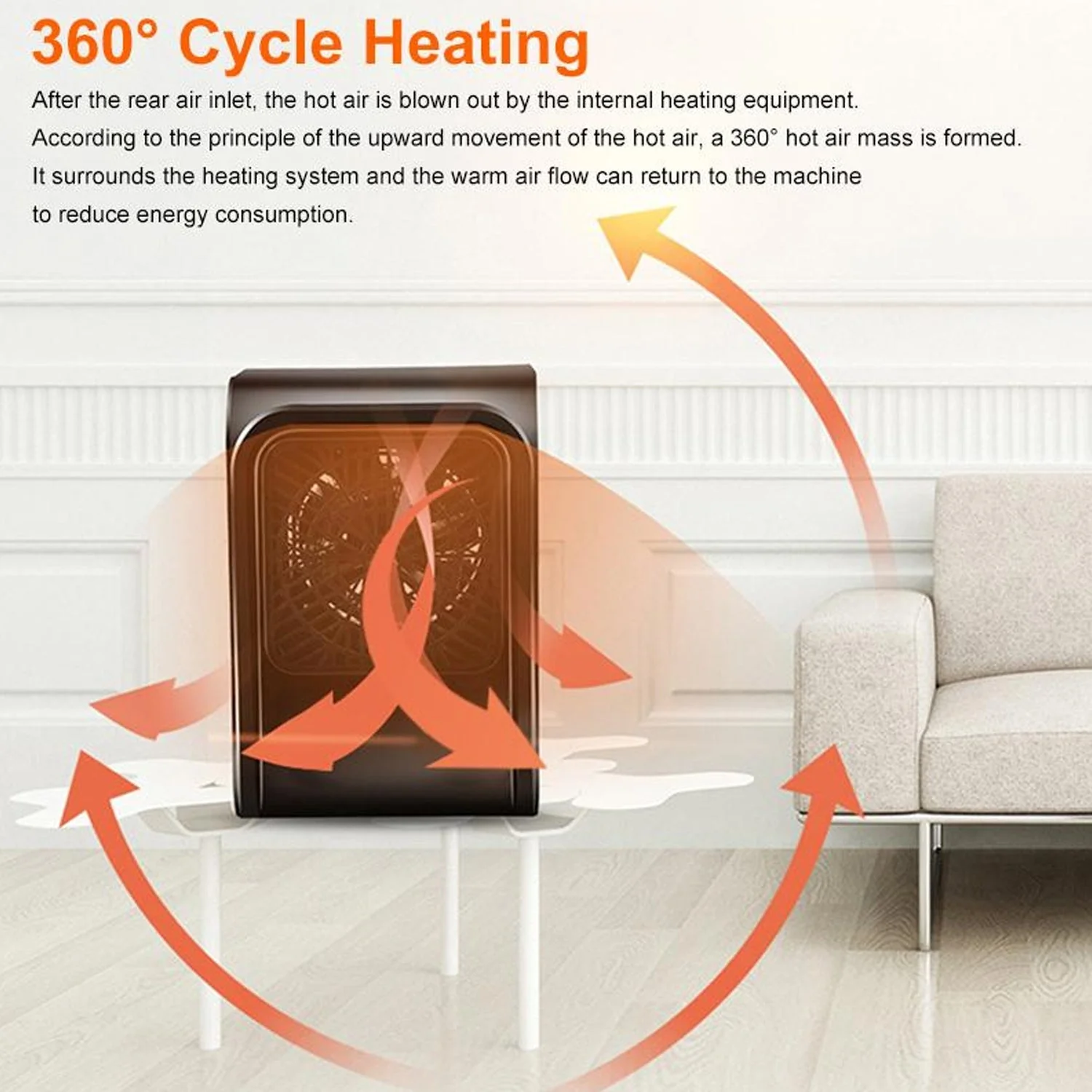 Warm Wind Room Heater 220V Heater For Office & Bedroom Use Heater - Image 7