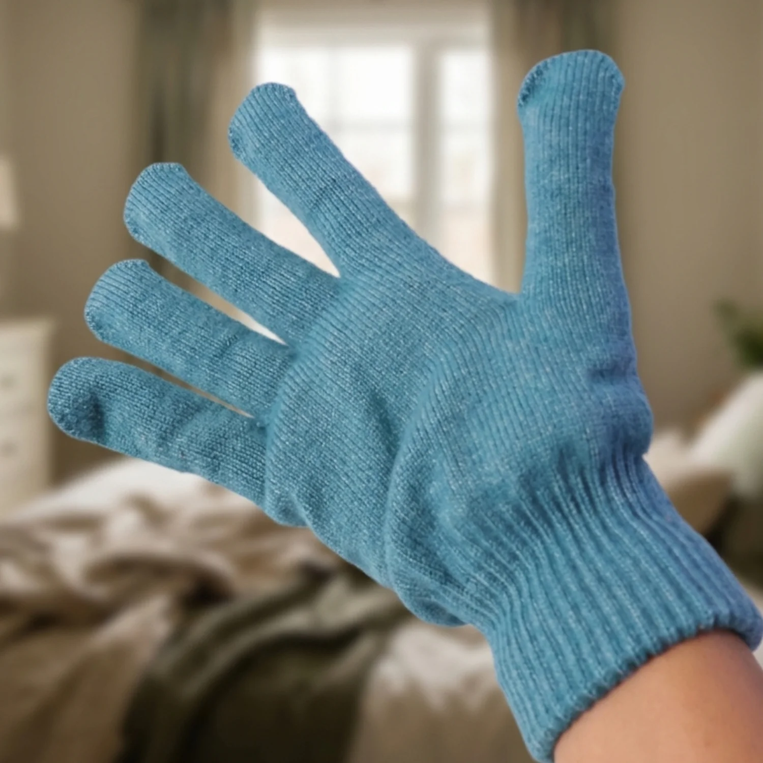 Warm Winter Knitted Gloves for Men Women Soft Stretchable (1 Pair) - Image 7