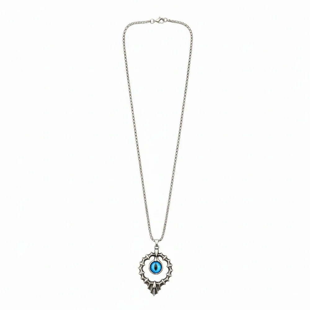 Warrior Dragon Eye Pendant with Metal Chain - Image 3