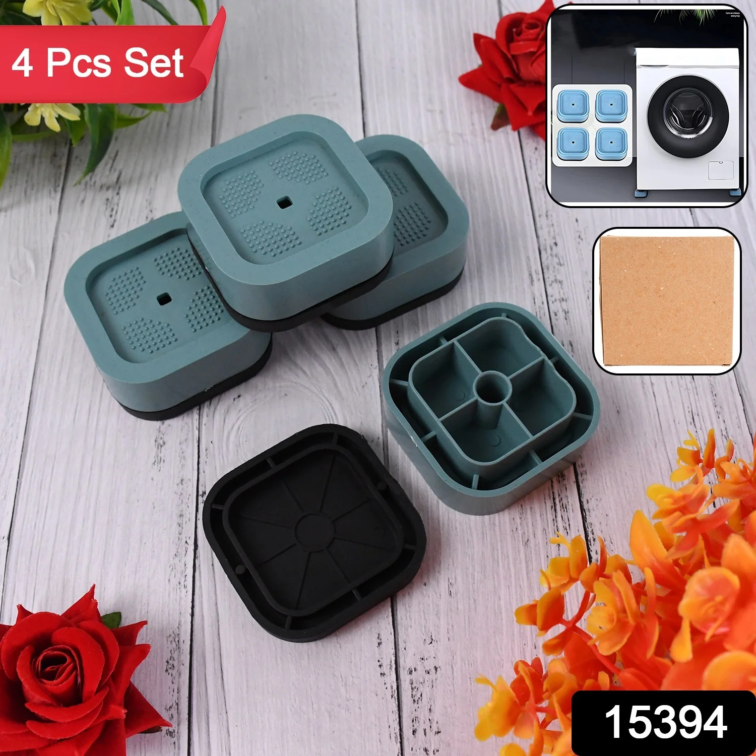 Plastic Washing Machine Feet Pads (Set of 4 Pc) - Image 2