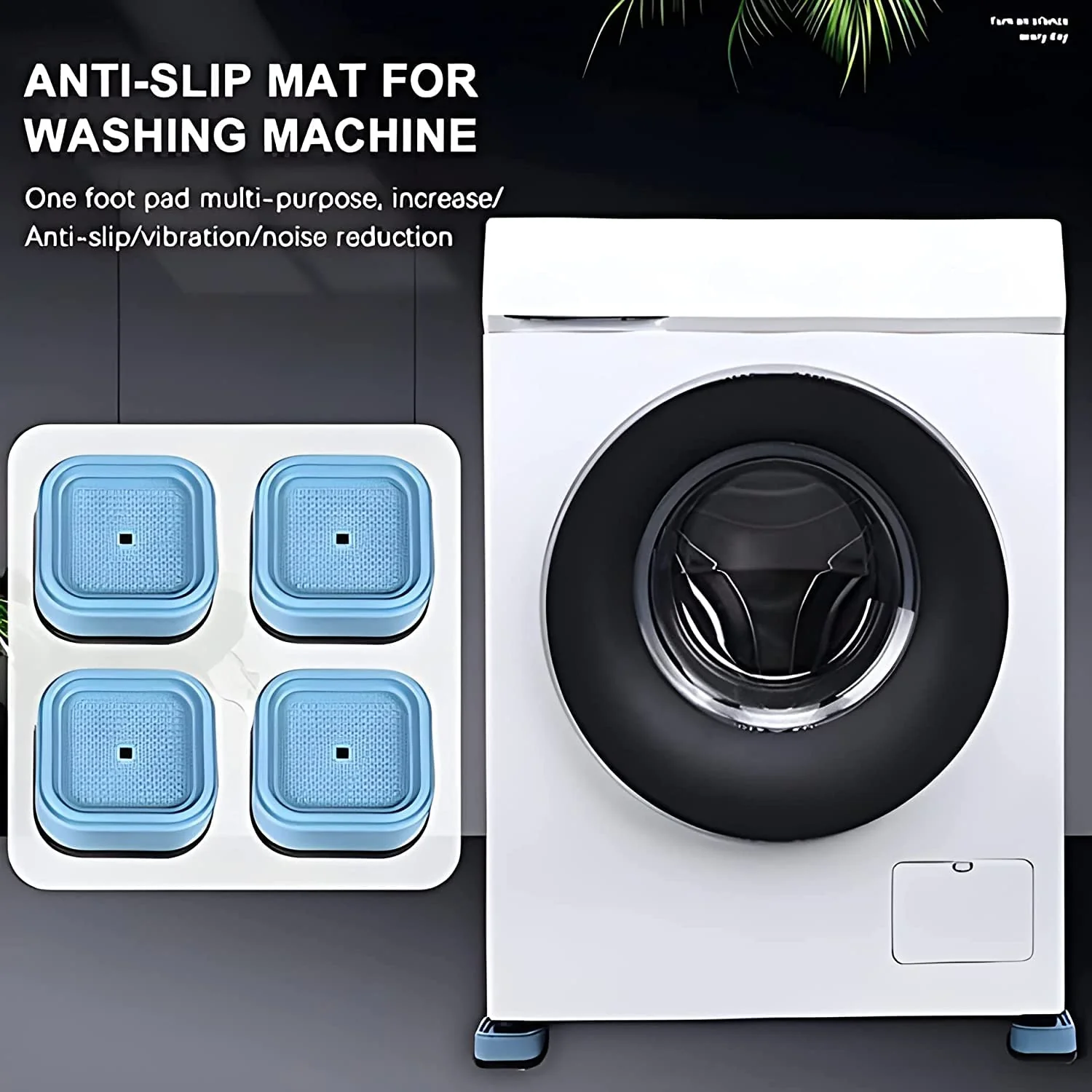 Plastic Washing Machine Feet Pads (Set of 4 Pc) - Image 4
