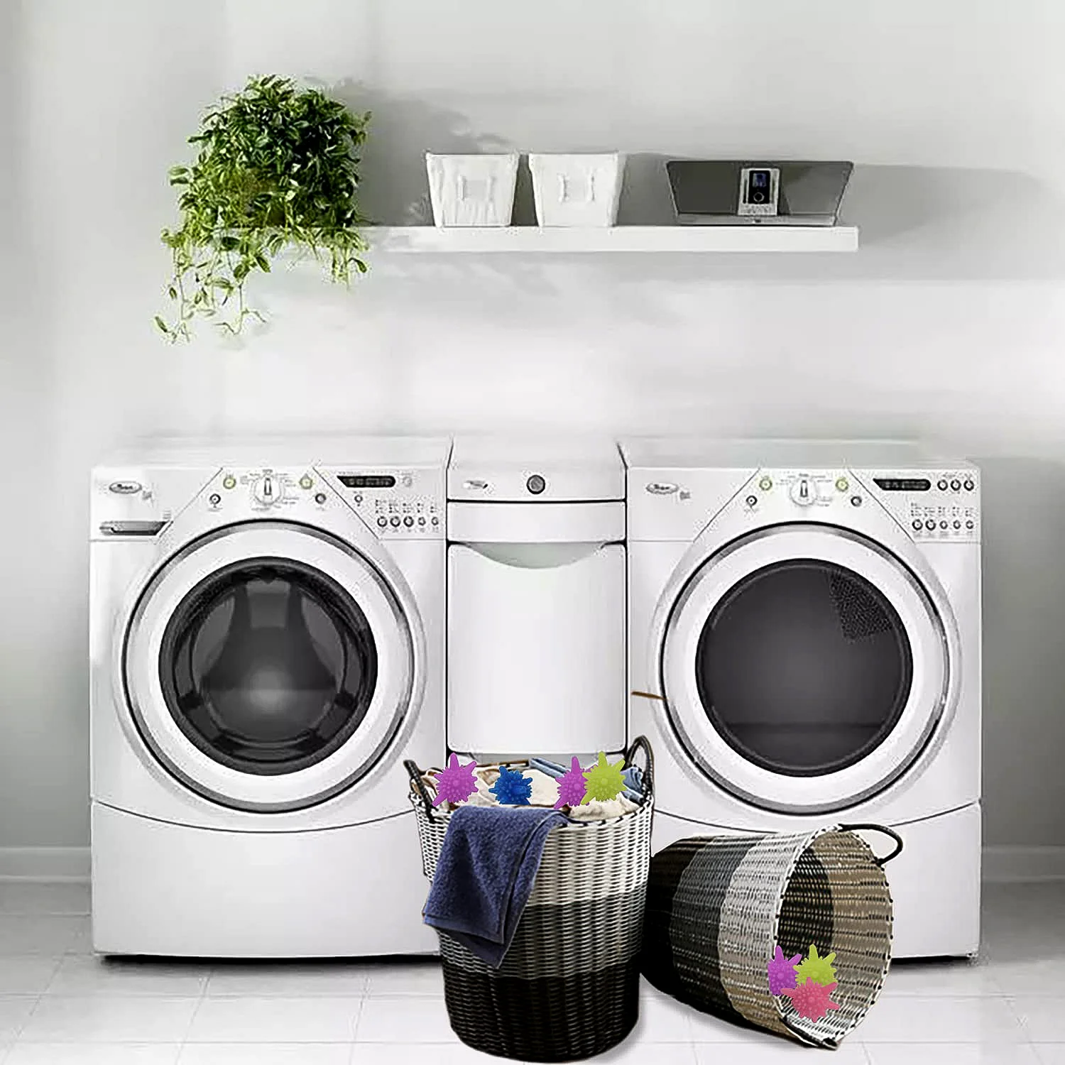 Washing Machine Laundry Reusable Soft Spiky Balls (6 Pc) - Image 3