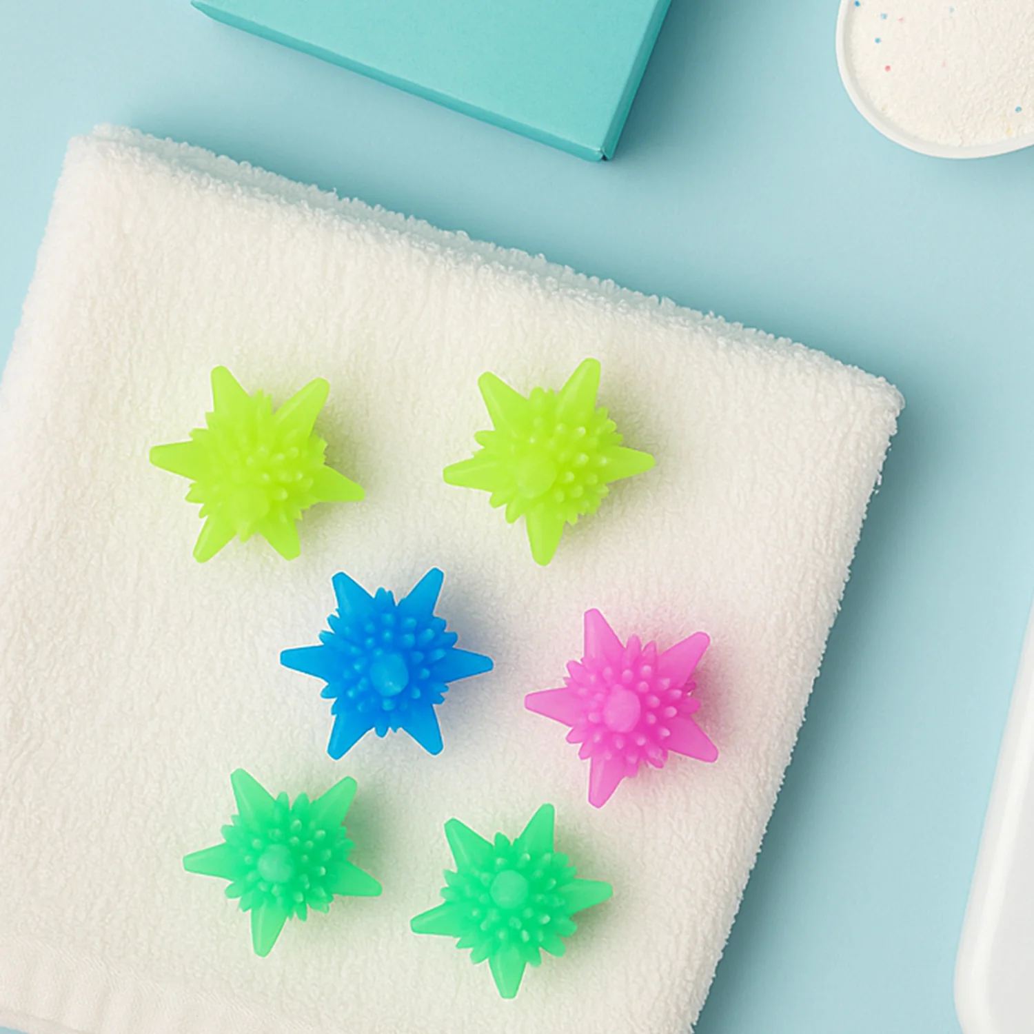 Washing Machine Laundry Reusable Soft Spiky Balls (6 Pc) - Image 7