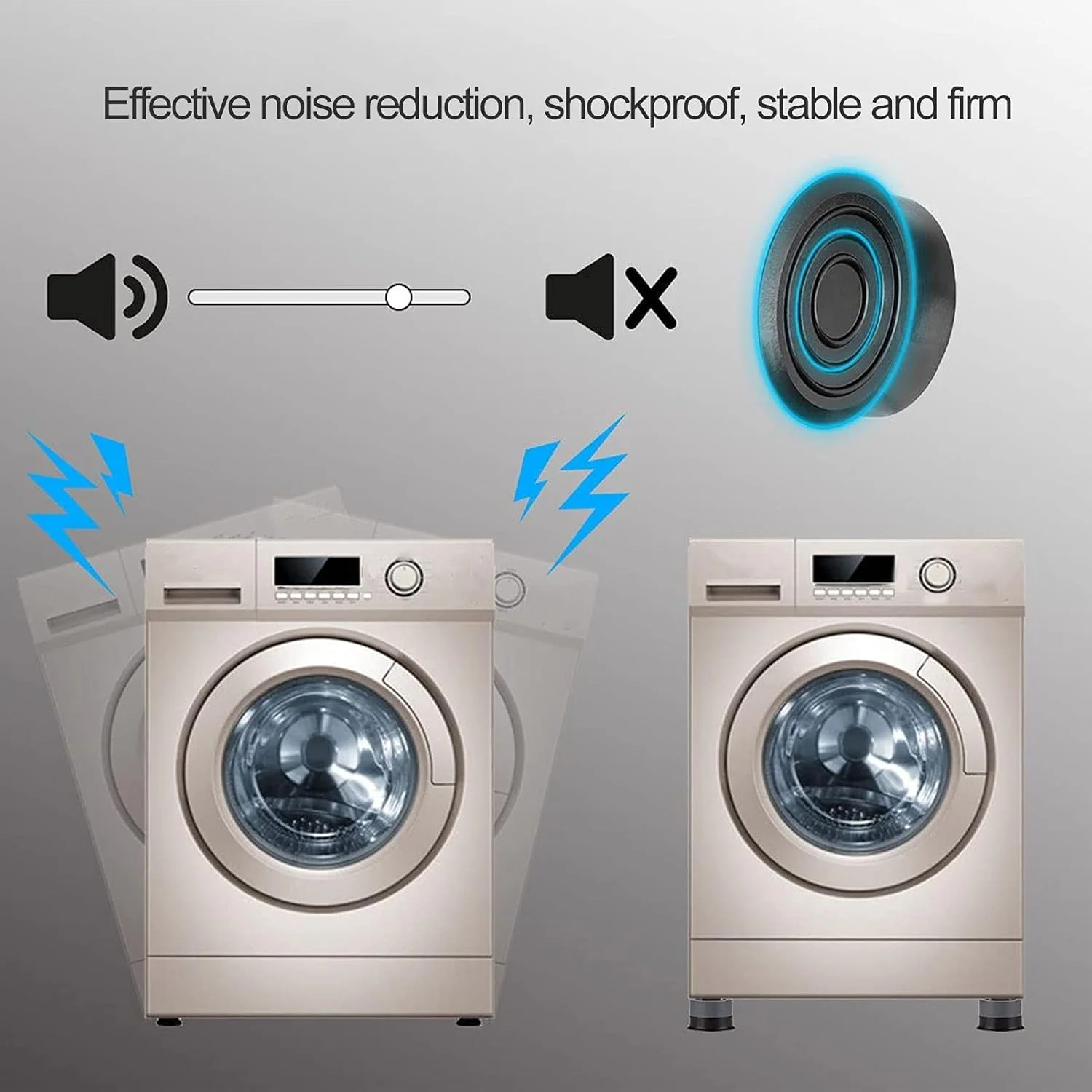Round Washing Machine Support Pad (4 Pcs Set) - Image 6