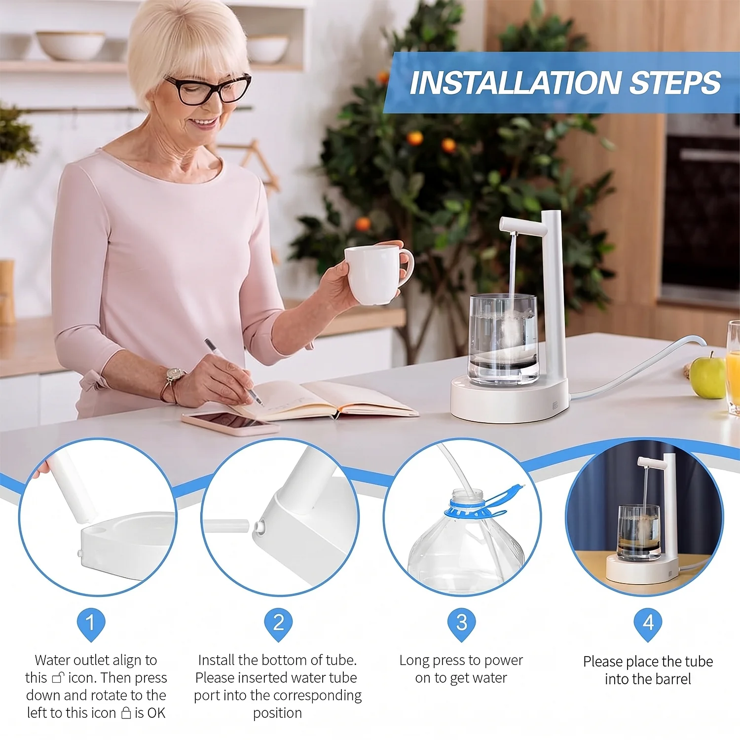Smart Table Water Dispenser, Automatic Water Pouring System - Image 8