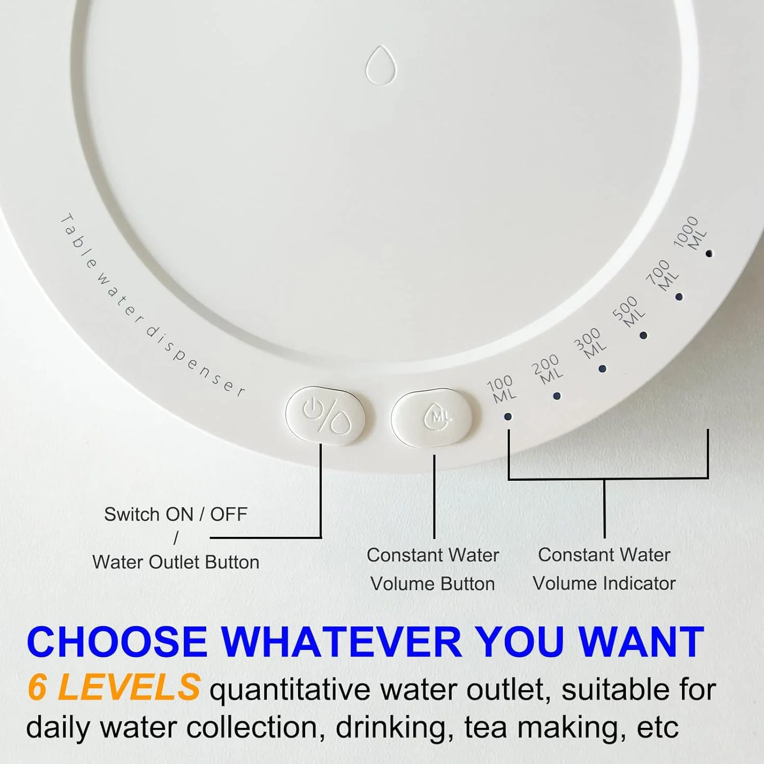Smart Table Water Dispenser, Automatic Water Pouring System - Image 9