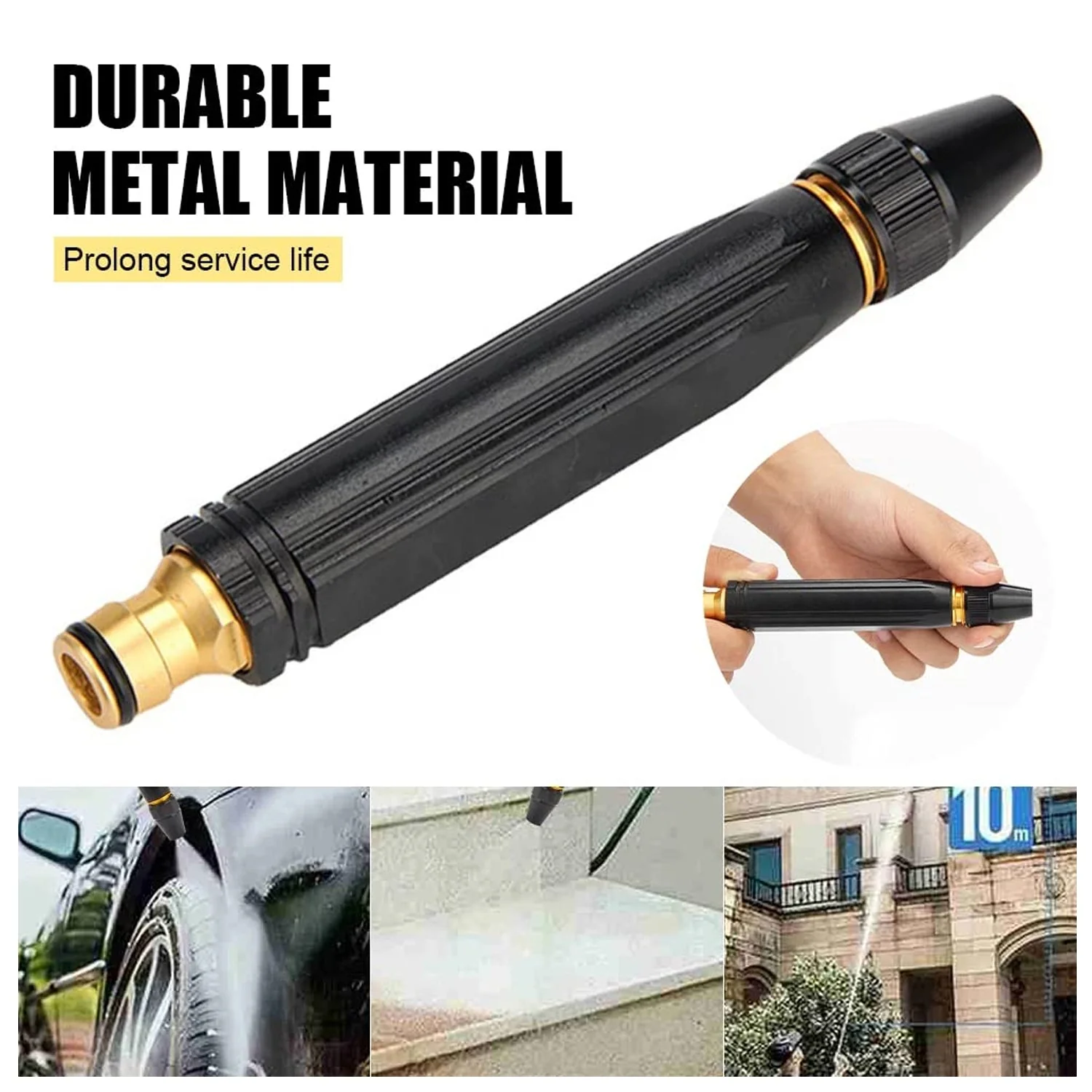 High Pressure Water Gun Nozzle – Car Wash & Garden Spray Gun (Alloy) - Image 10