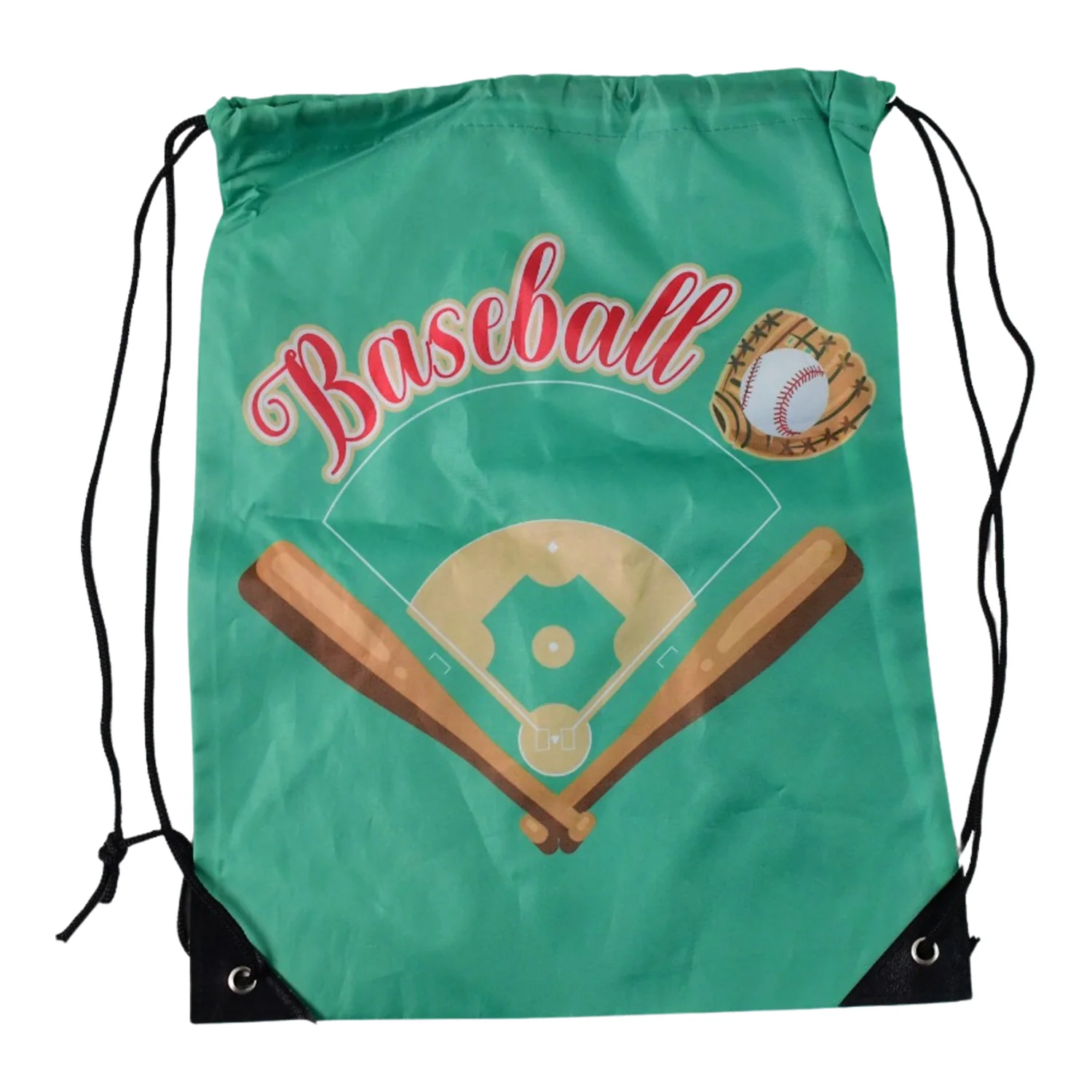 Water-Resistant Nylon Drawstring Backpack Bag (1 Pc / Mix Color & Design) - Image 5