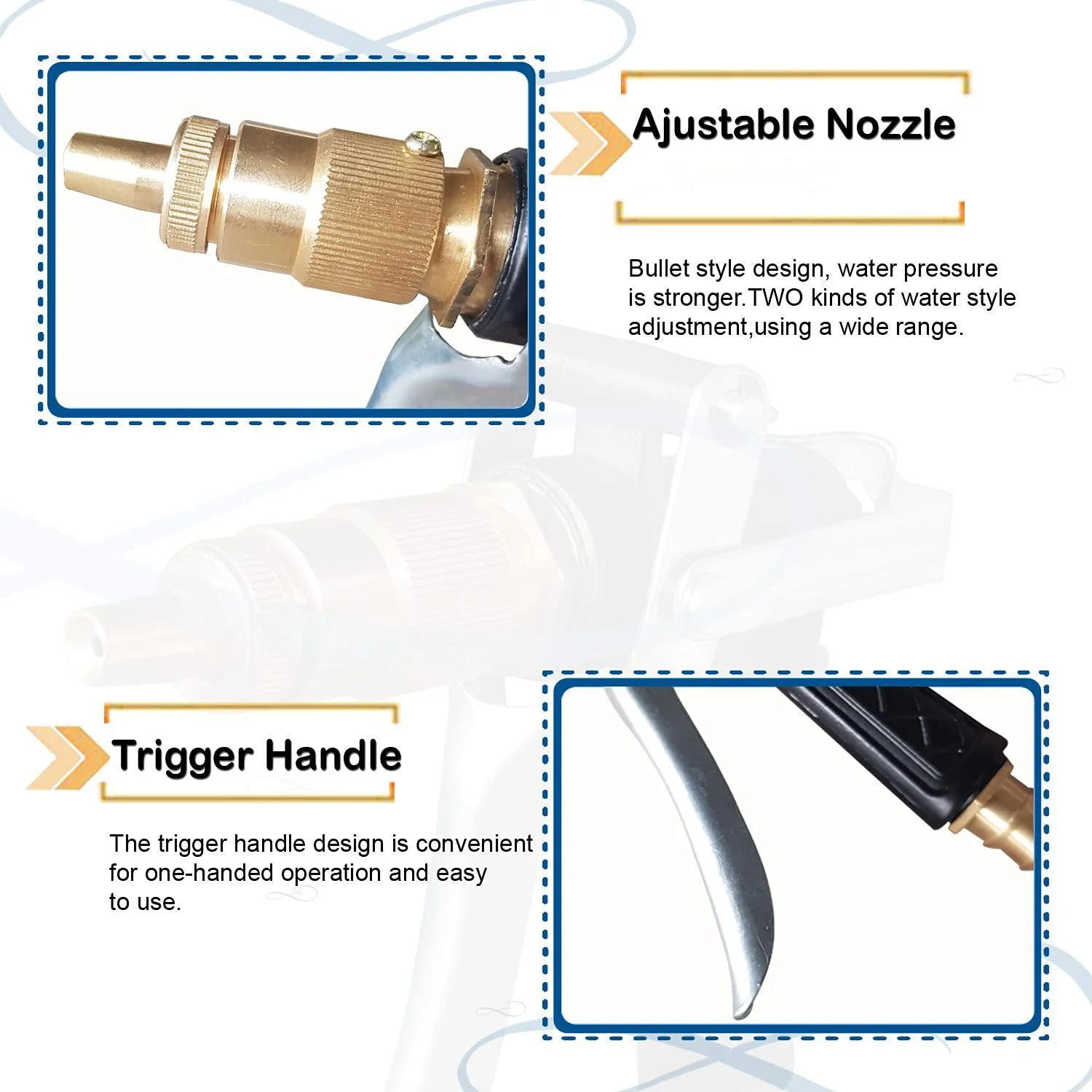 Water Spray Gun Trigger High Pressure Water Spray Gun for Car / Bike / Plants - Image 6