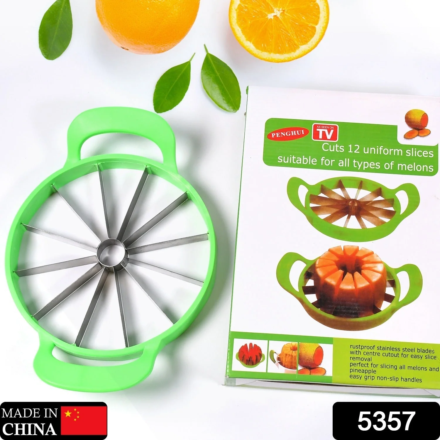 Watermelon Slicer Cutter Steel Fruit Perfect Corer Slicer Kitchen Tools - Image 2